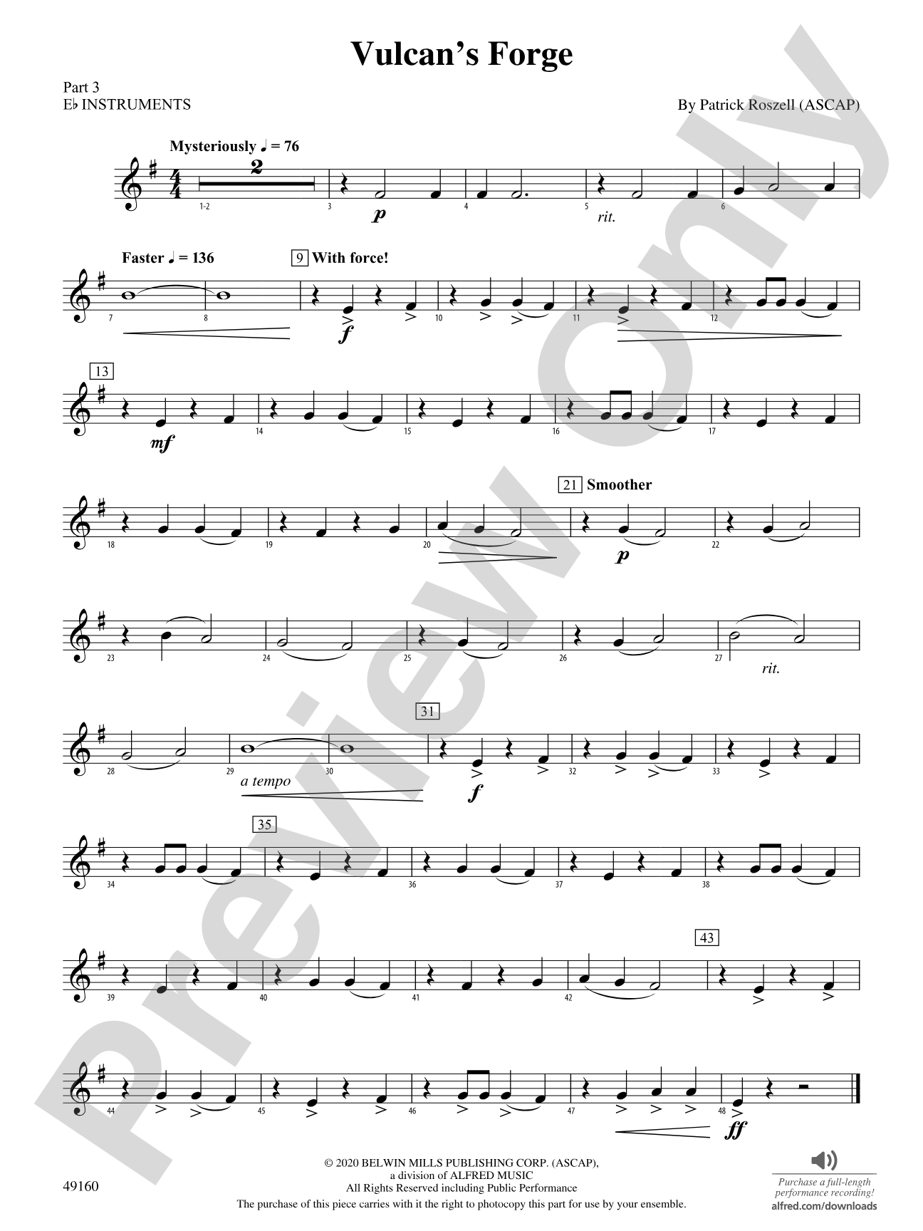 Vulcan's Forge: Part 3 - E-flat Instruments