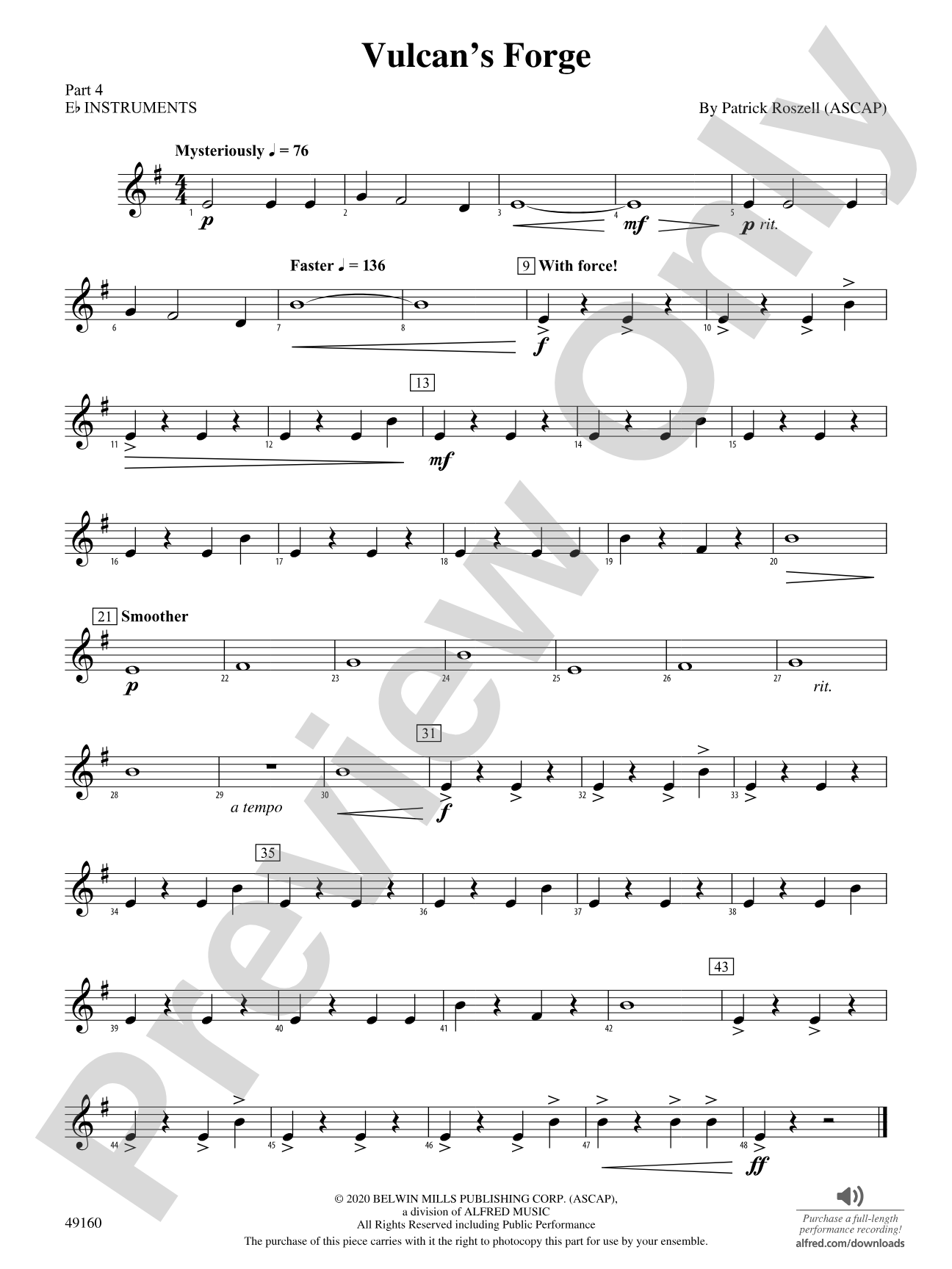 Vulcan's Forge: Part 4 - E-flat Instruments