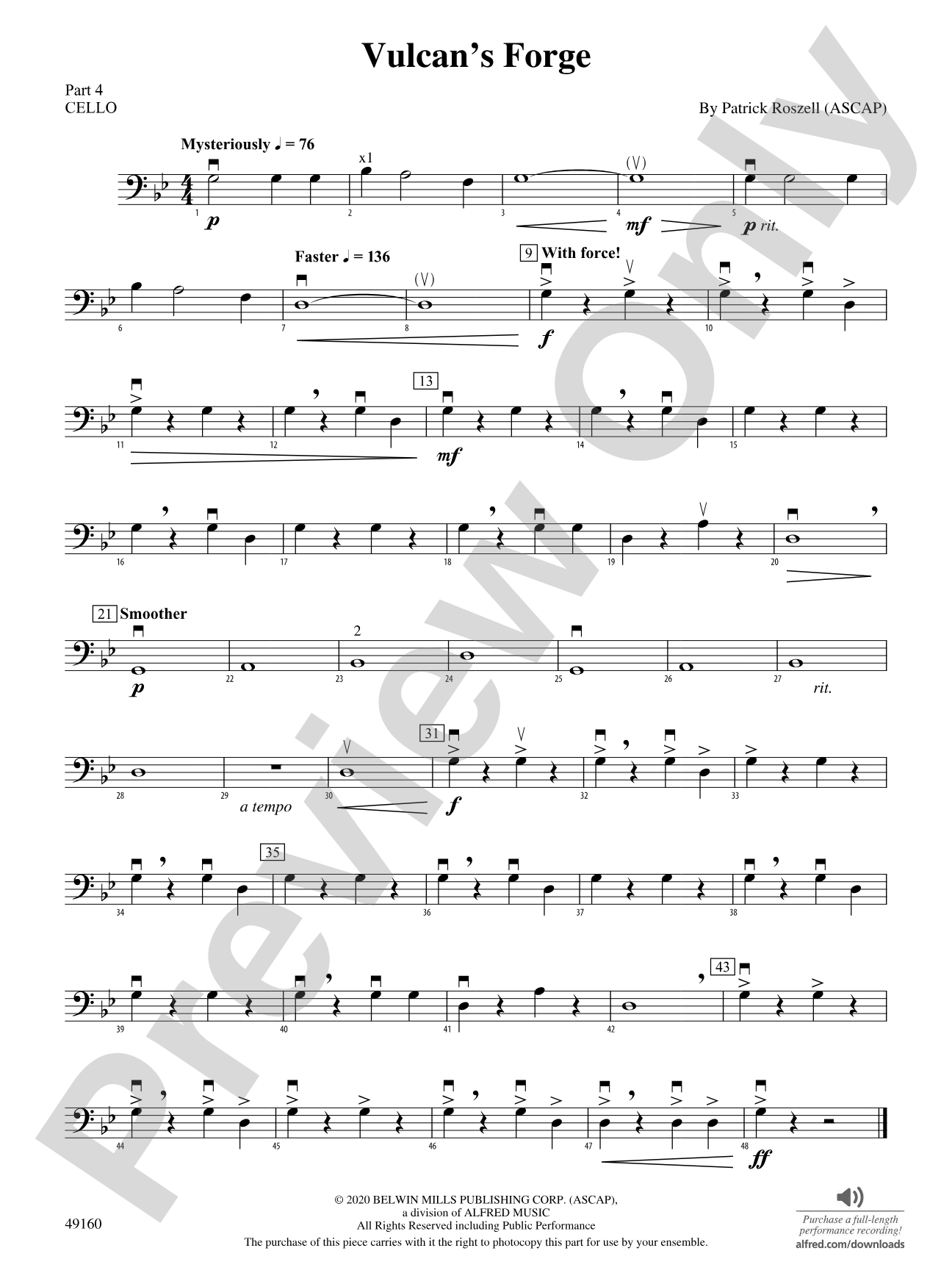 Vulcan's Forge: Part 4 - Cello