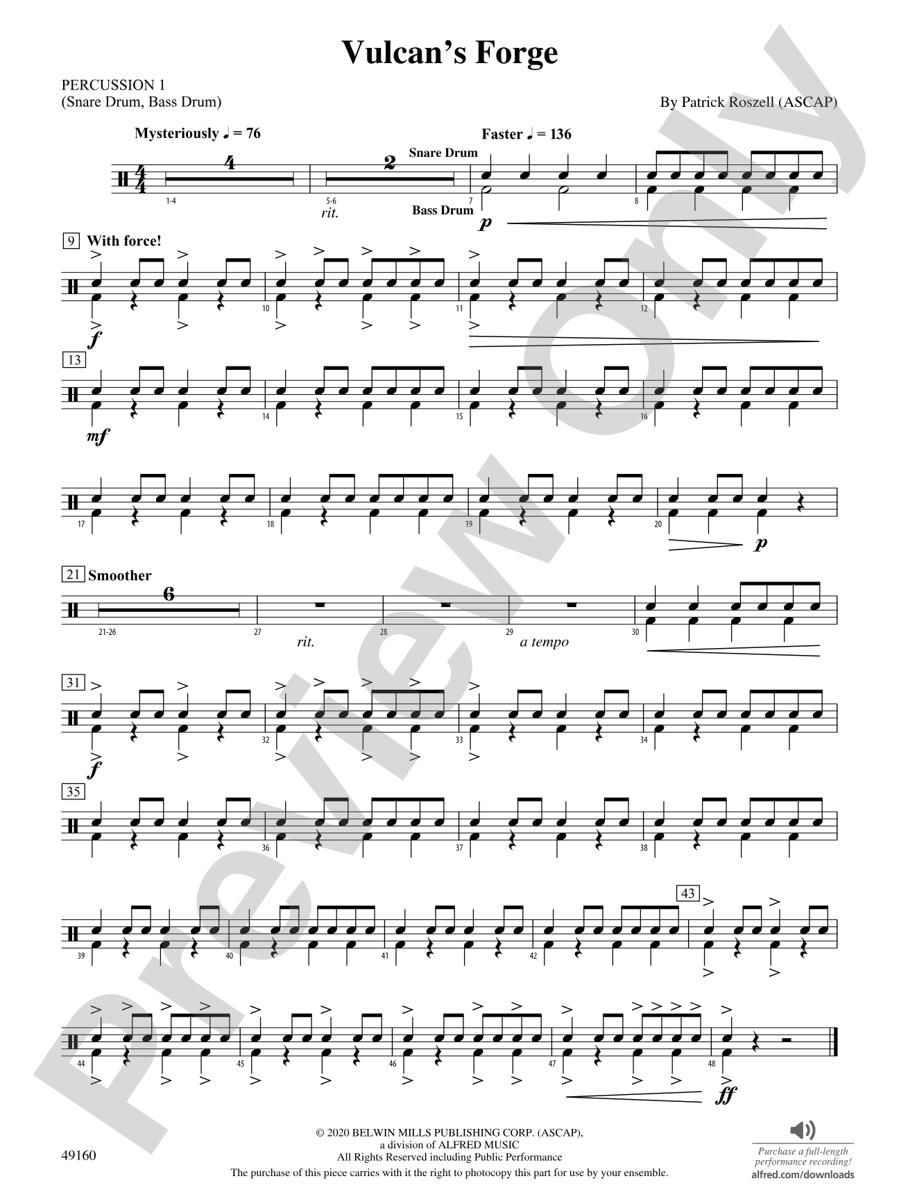 Vulcan's Forge: 1st Percussion