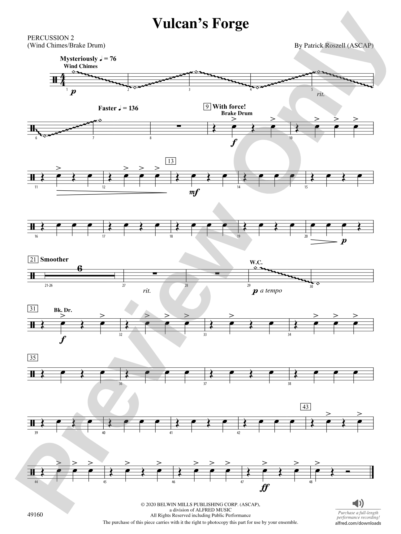 Vulcan's Forge: 2nd Percussion