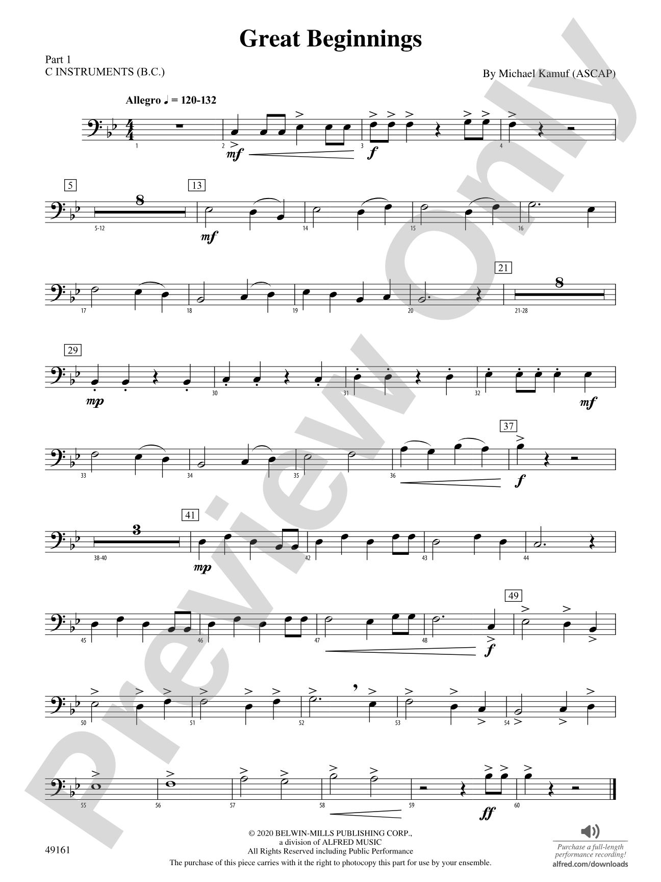 Great Beginnings: Part 1 - C Instruments (B.C.)