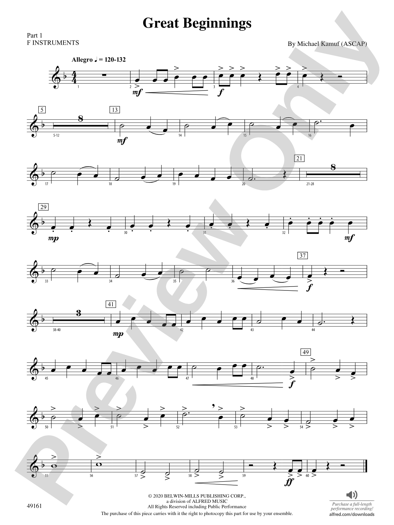 Great Beginnings: Part 1 - F Instruments