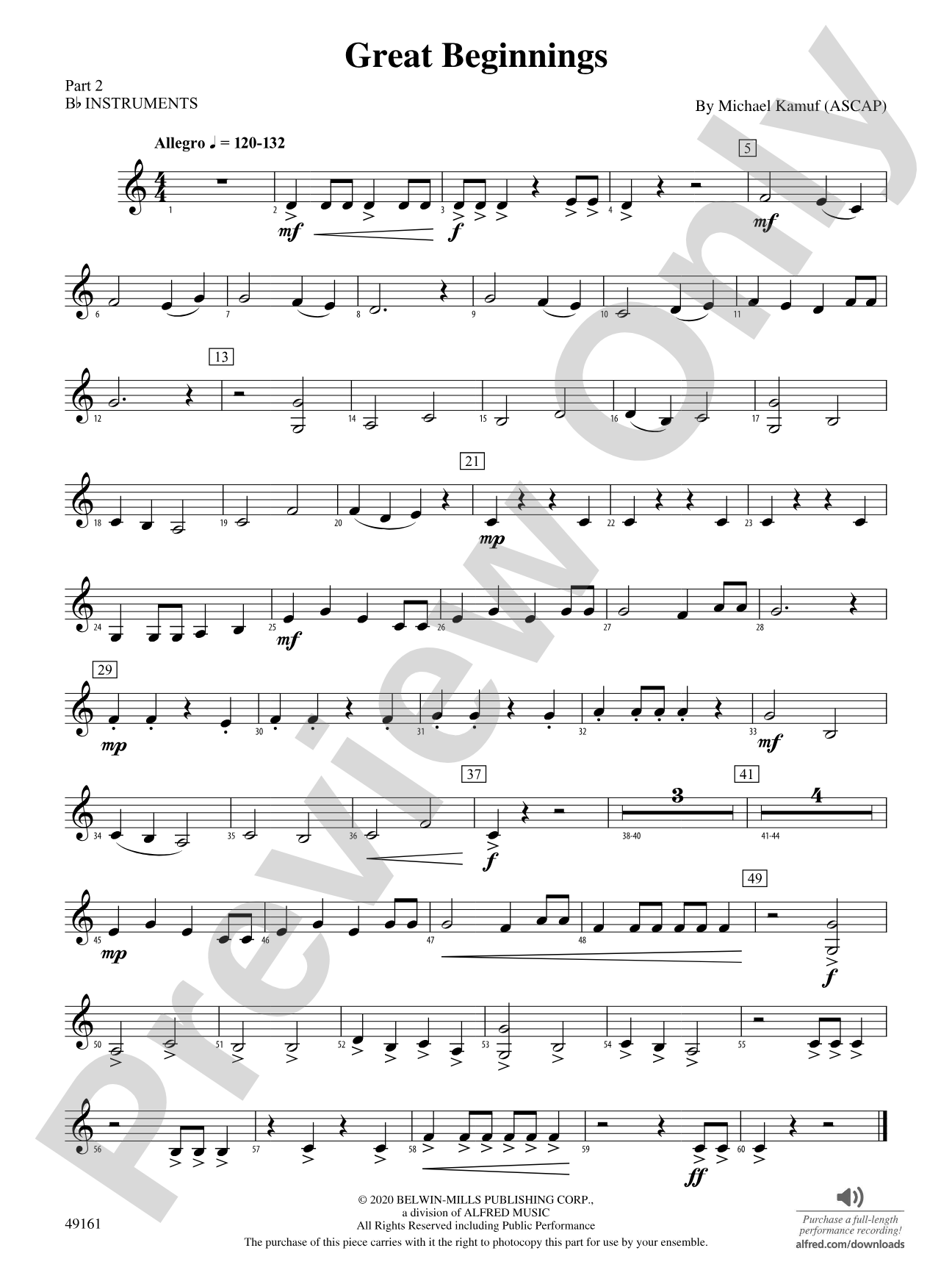Great Beginnings: Part 2 - B-flat Instruments