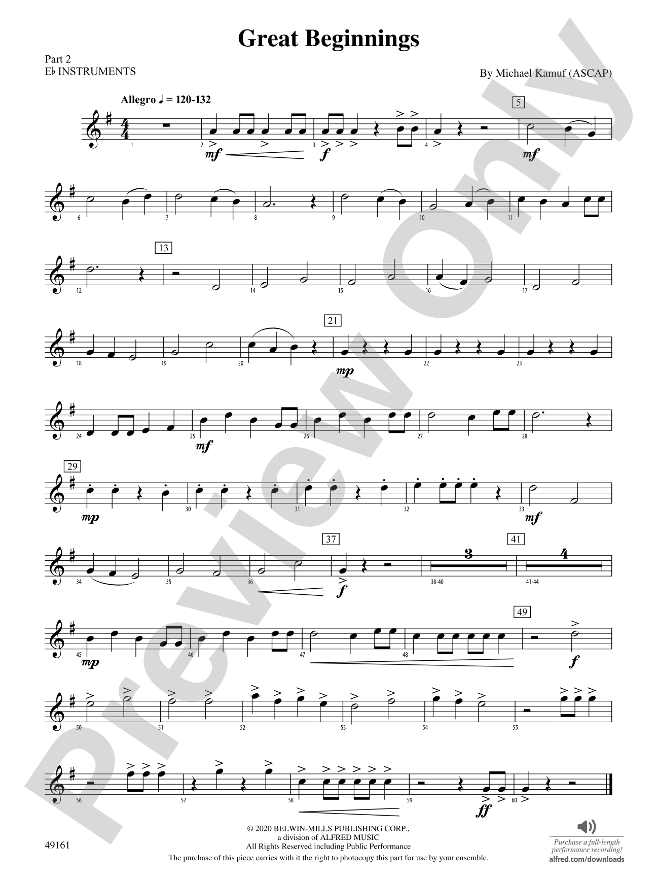 Great Beginnings: Part 2 - E-flat Instruments