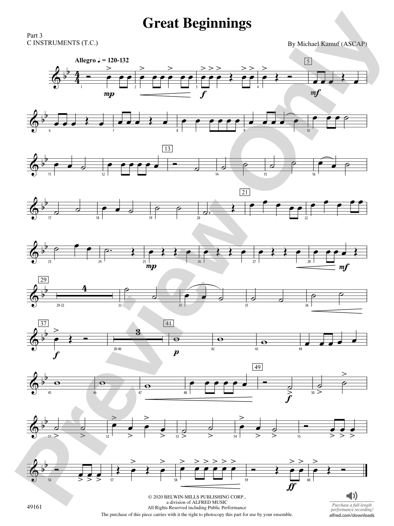 Great Beginnings: Part 3 - C Instruments (T.C.)