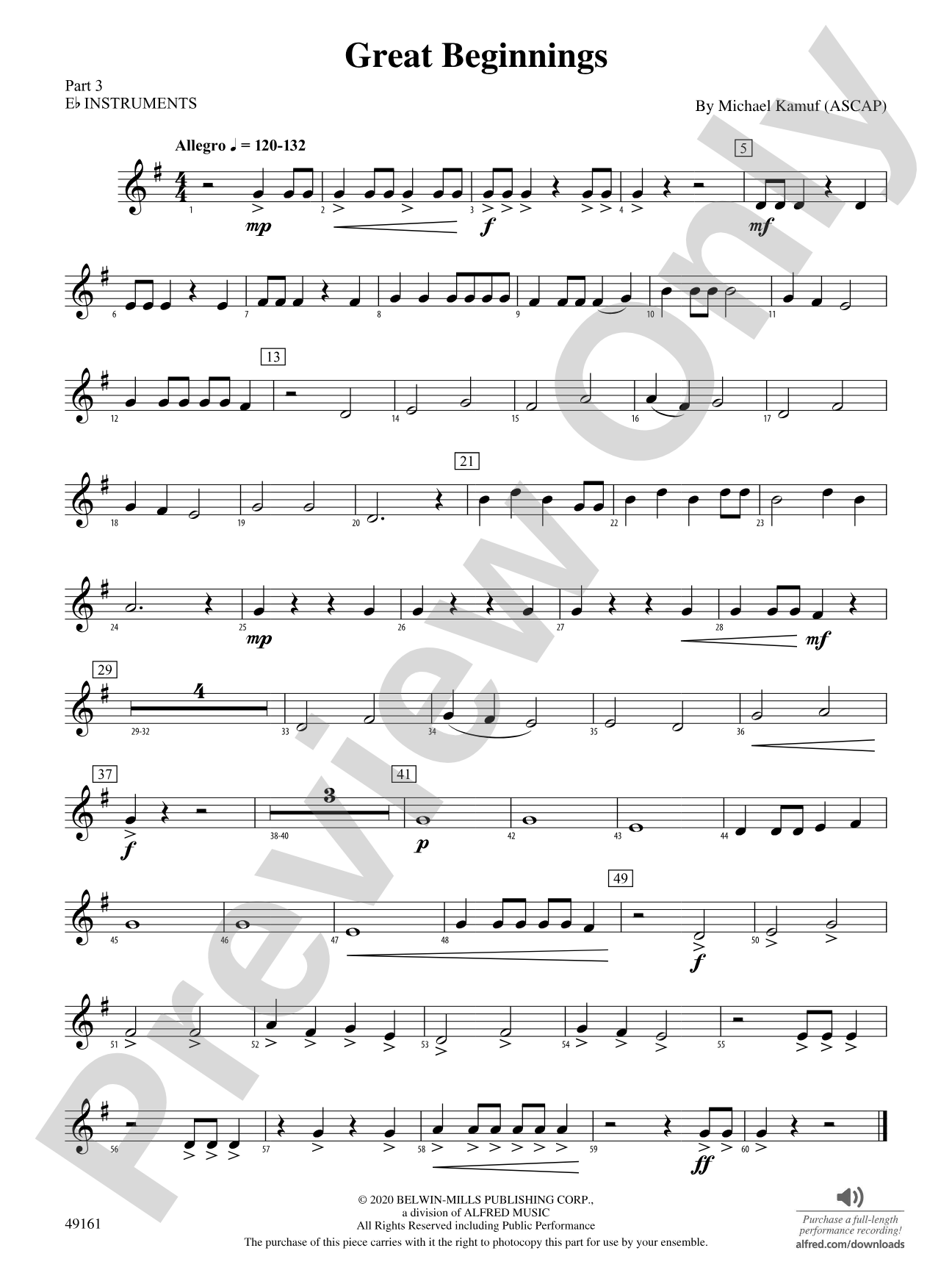 Great Beginnings: Part 3 - E-flat Instruments