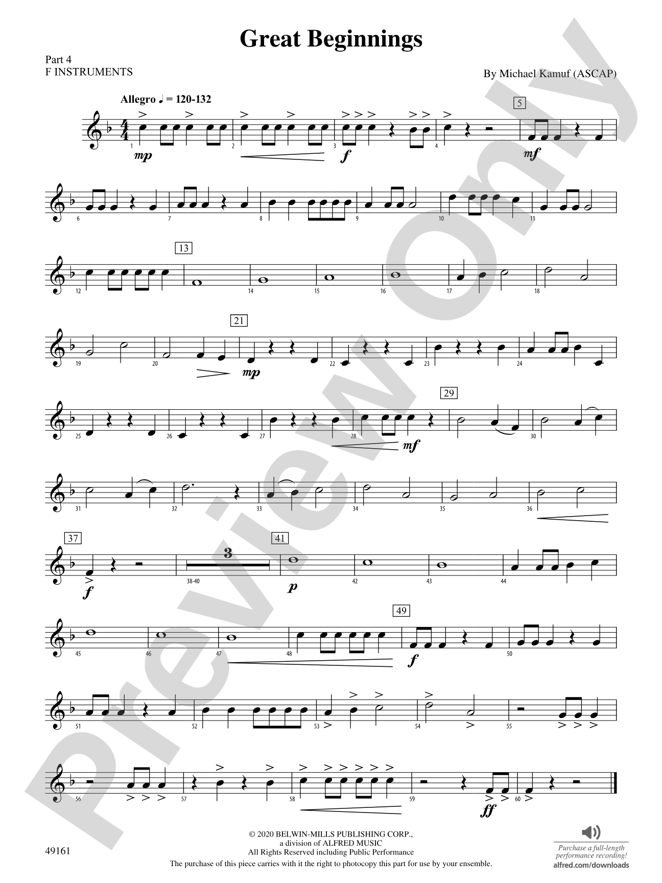 Great Beginnings: Part 4 - F Instruments