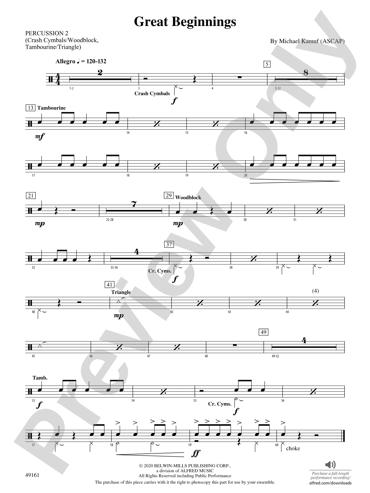 Great Beginnings: 2nd Percussion