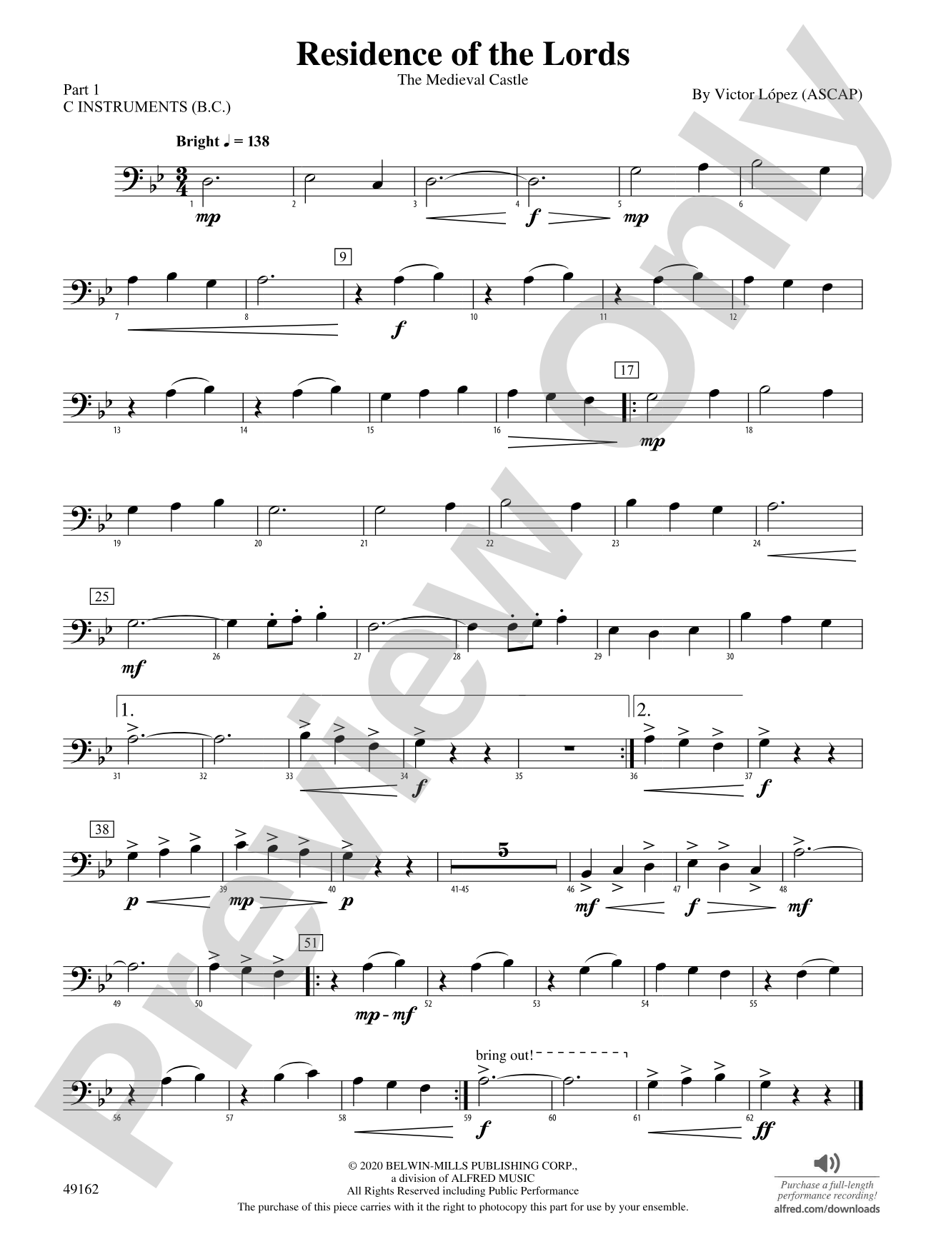 Residence of the Lords: Part 1 - C Instruments (B.C.)