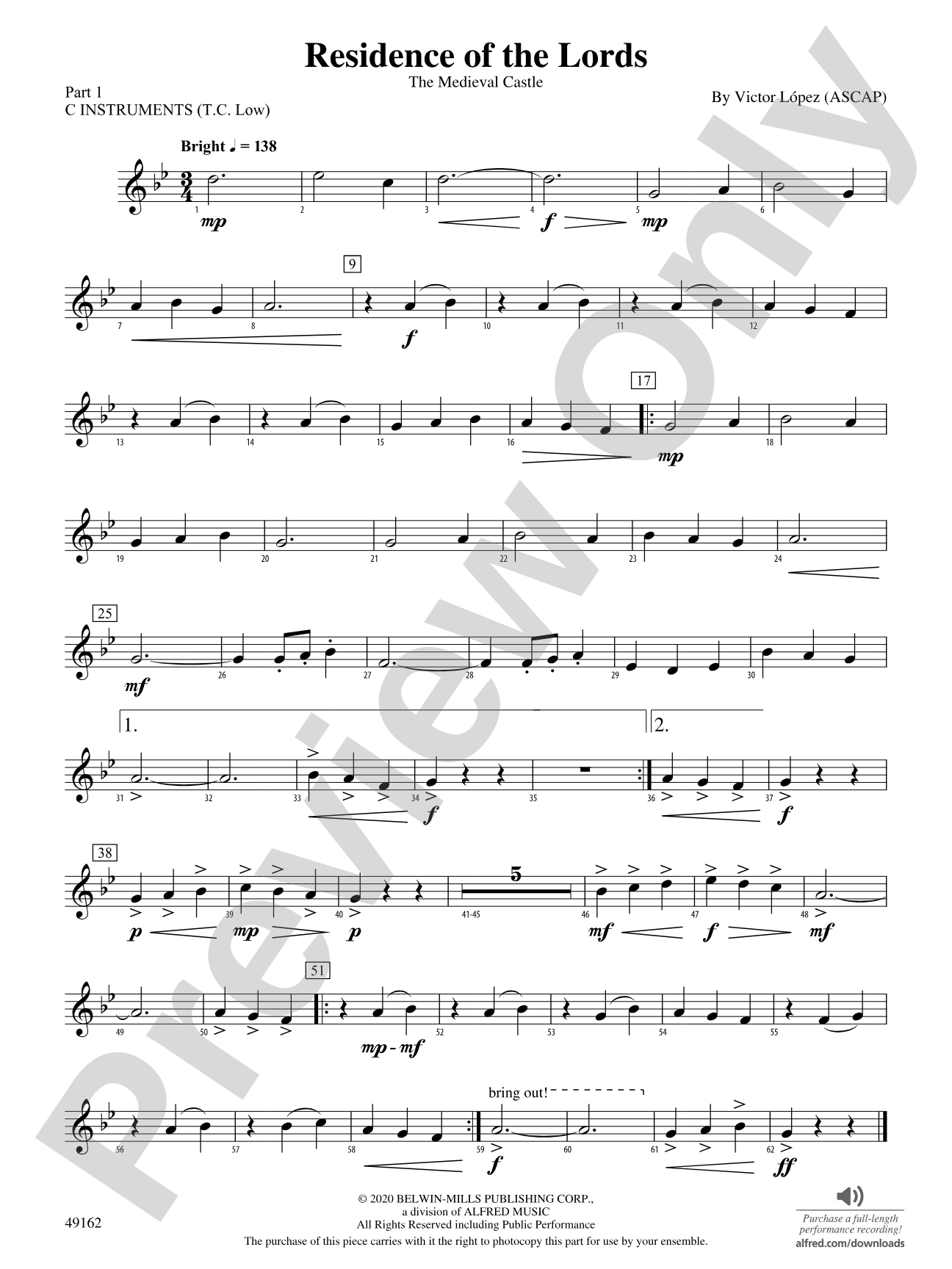 Residence of the Lords: Part 1 - C Instruments (T.C. Low)
