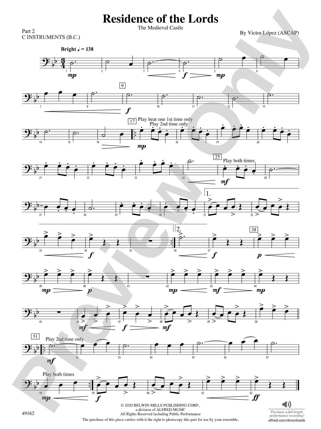 Residence of the Lords: Part 2 - C Instruments (B.C.)