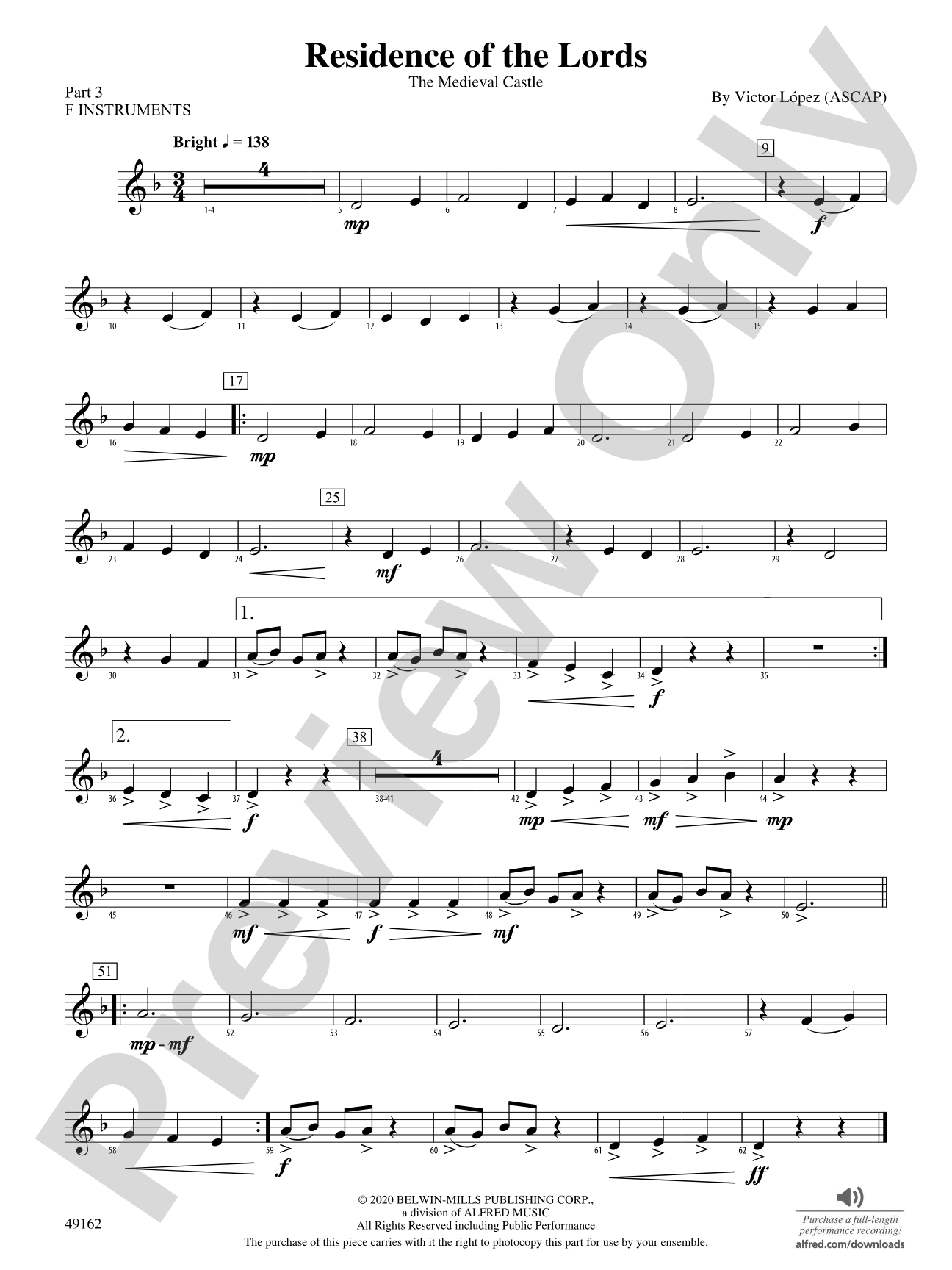 Residence of the Lords: Part 3 - F Instruments