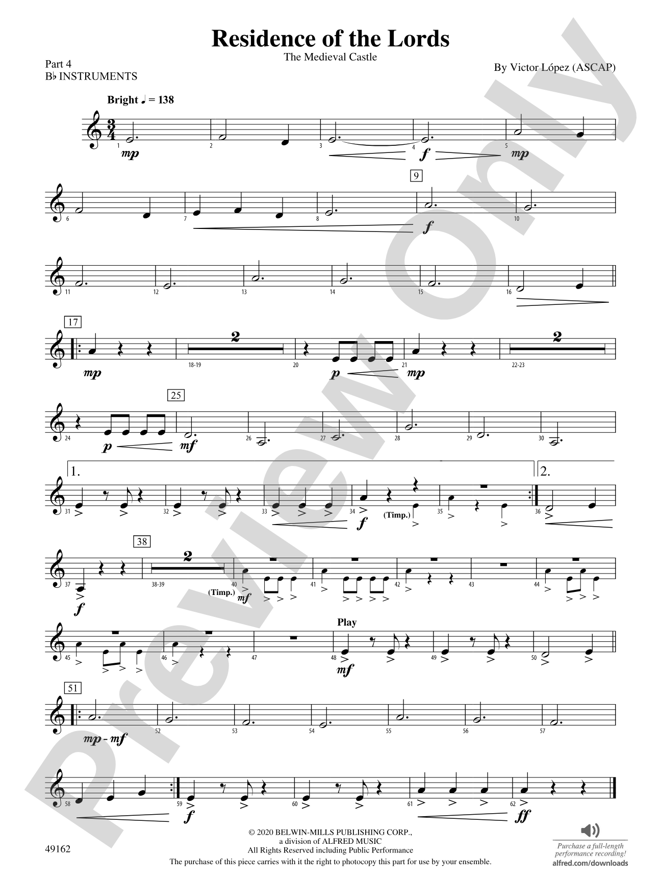 Residence of the Lords: Part 4 - B-flat Instruments