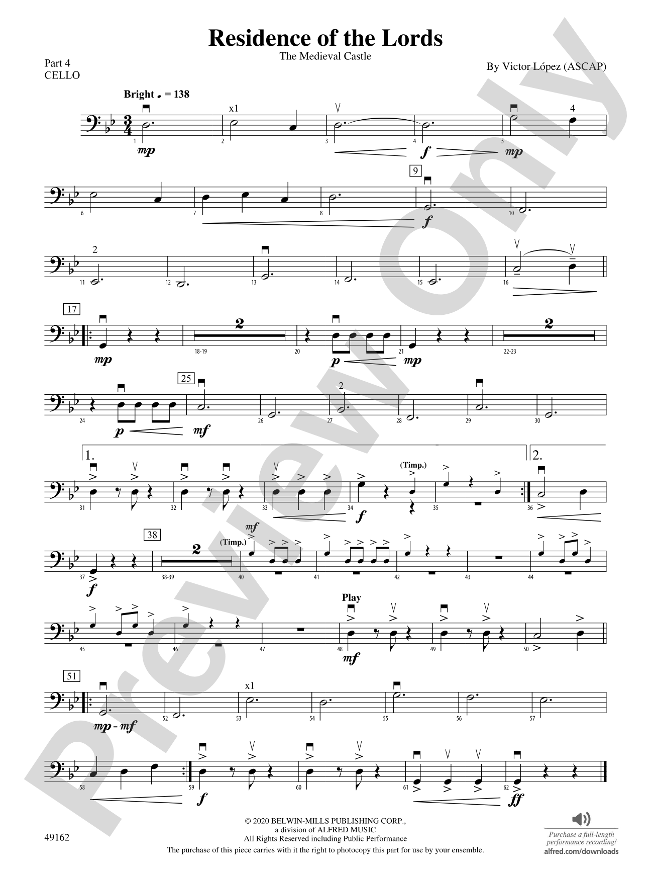 Residence of the Lords: Part 4 - Cello
