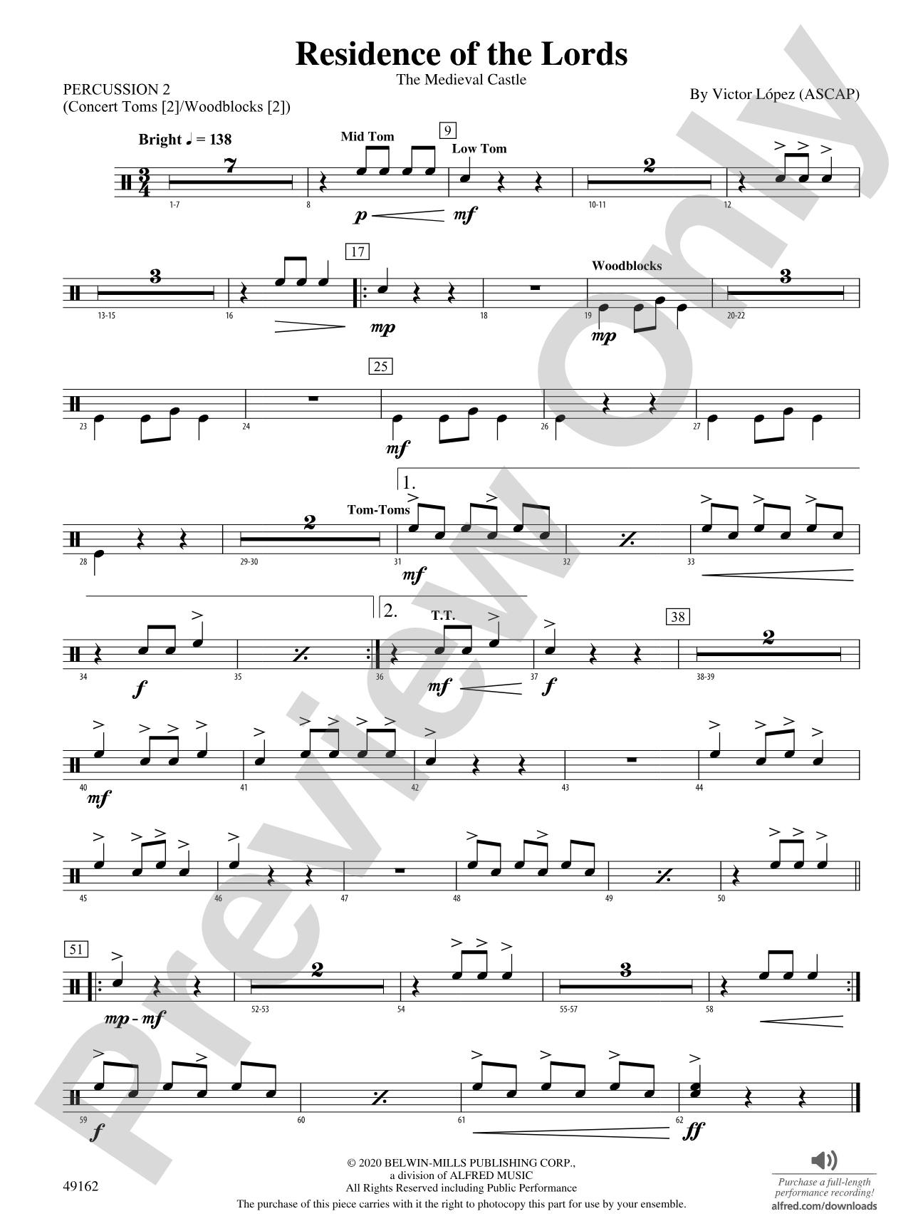Residence of the Lords: 2nd Percussion