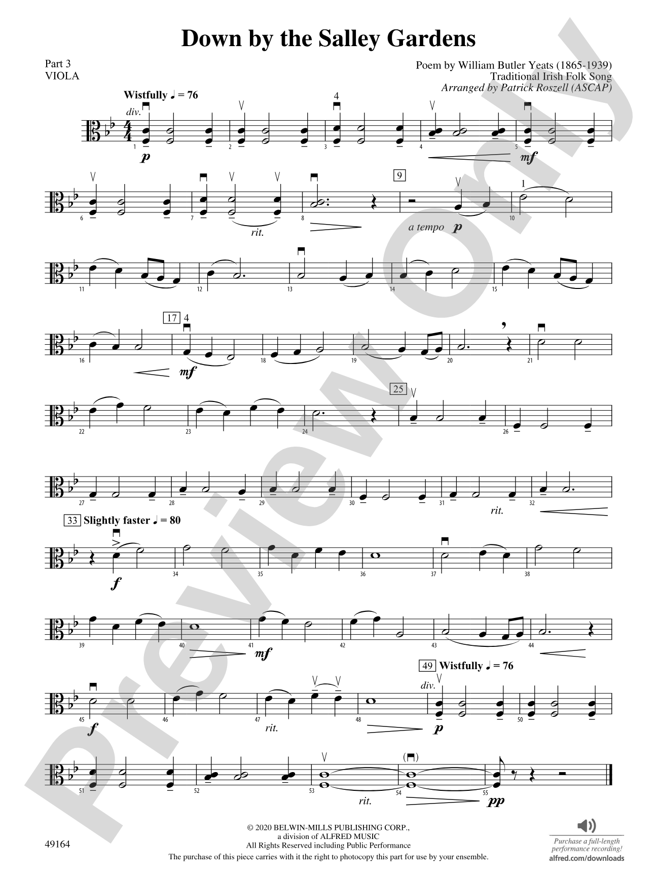 Down by the Salley Gardens: Part 3 - Viola
