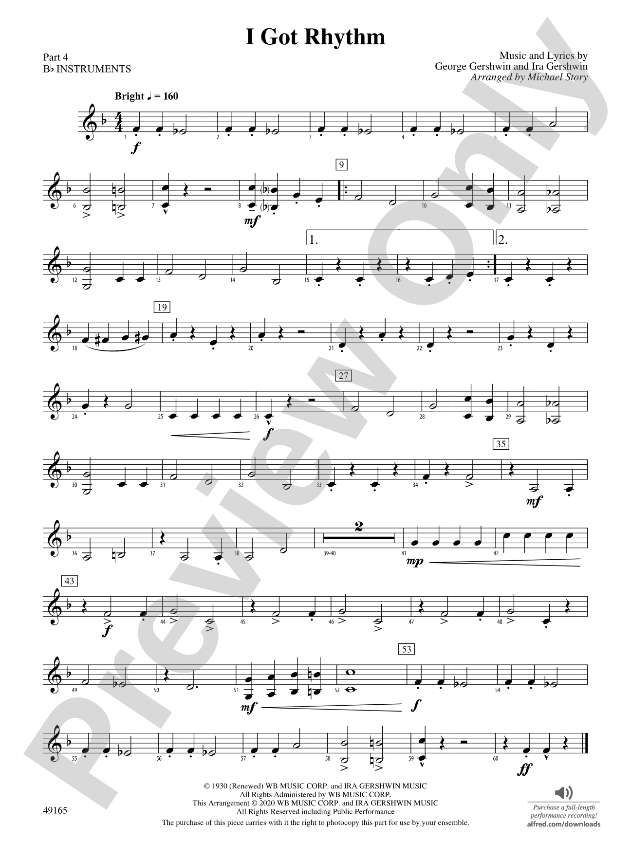 I Got Rhythm: Part 4 - B-flat Instruments