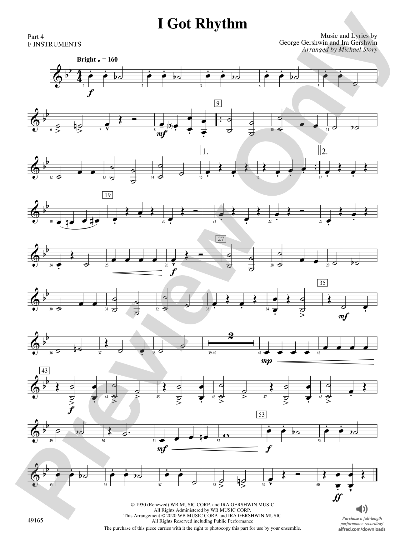 I Got Rhythm: Part 4 - F Instruments