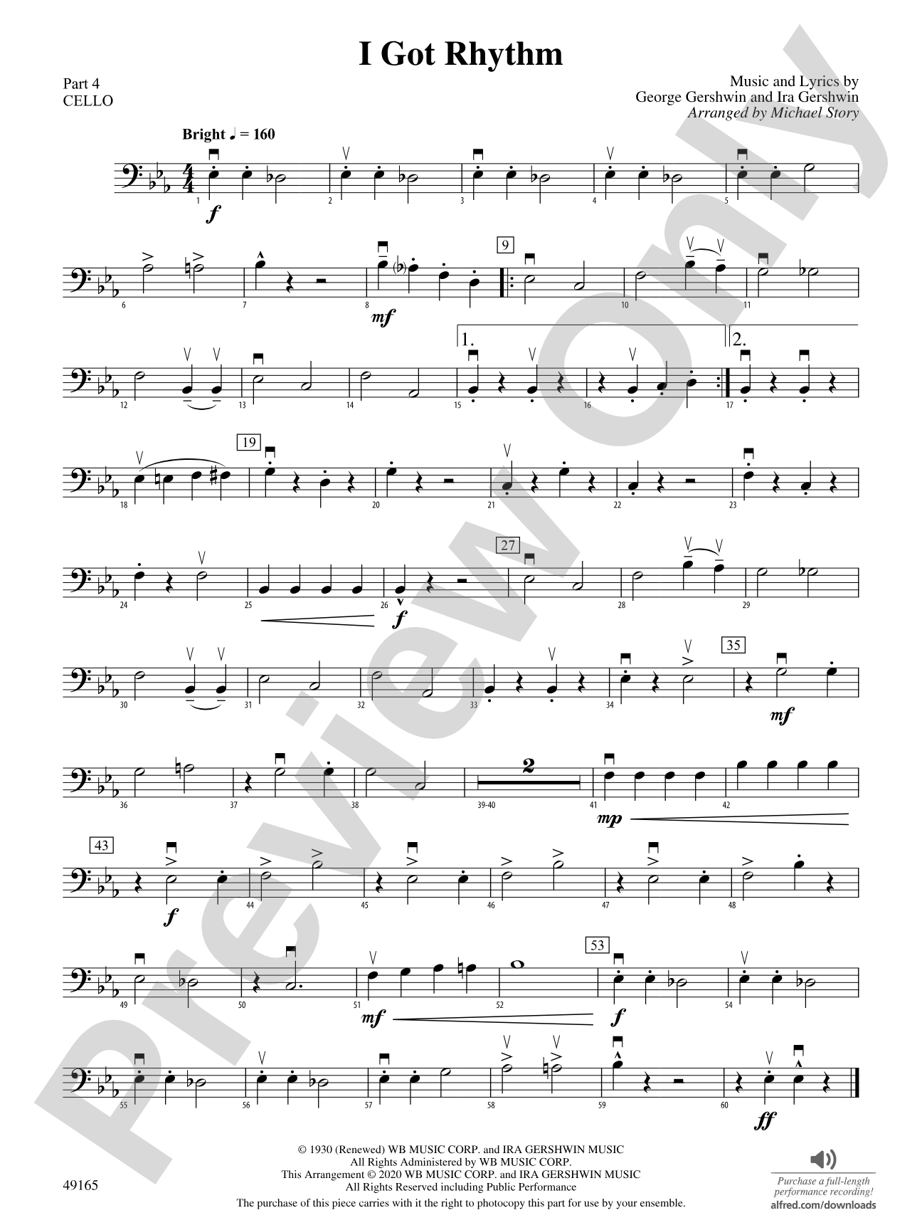 I Got Rhythm: Part 4 - Cello