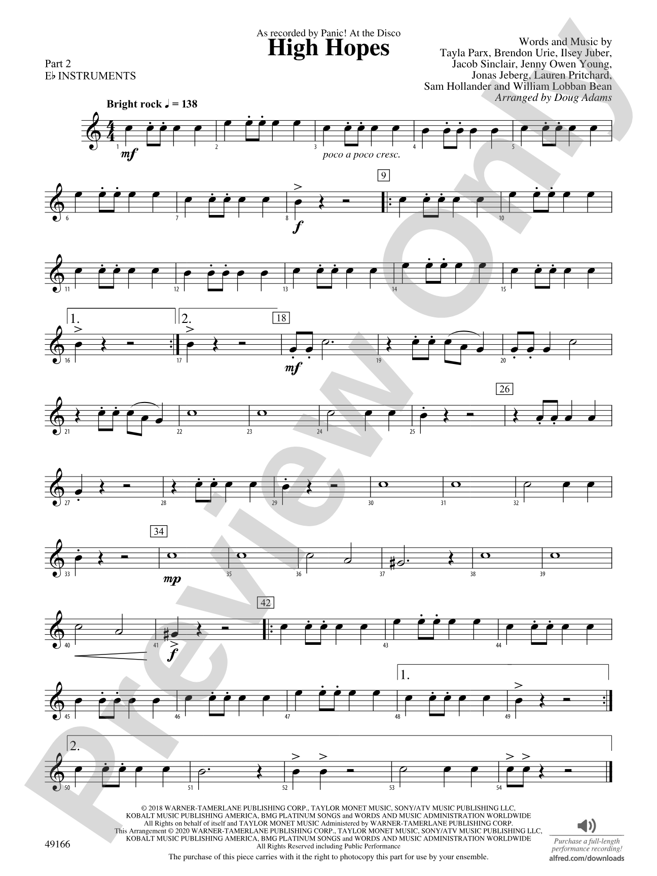 High Hopes: Part 2 - E-flat Instruments