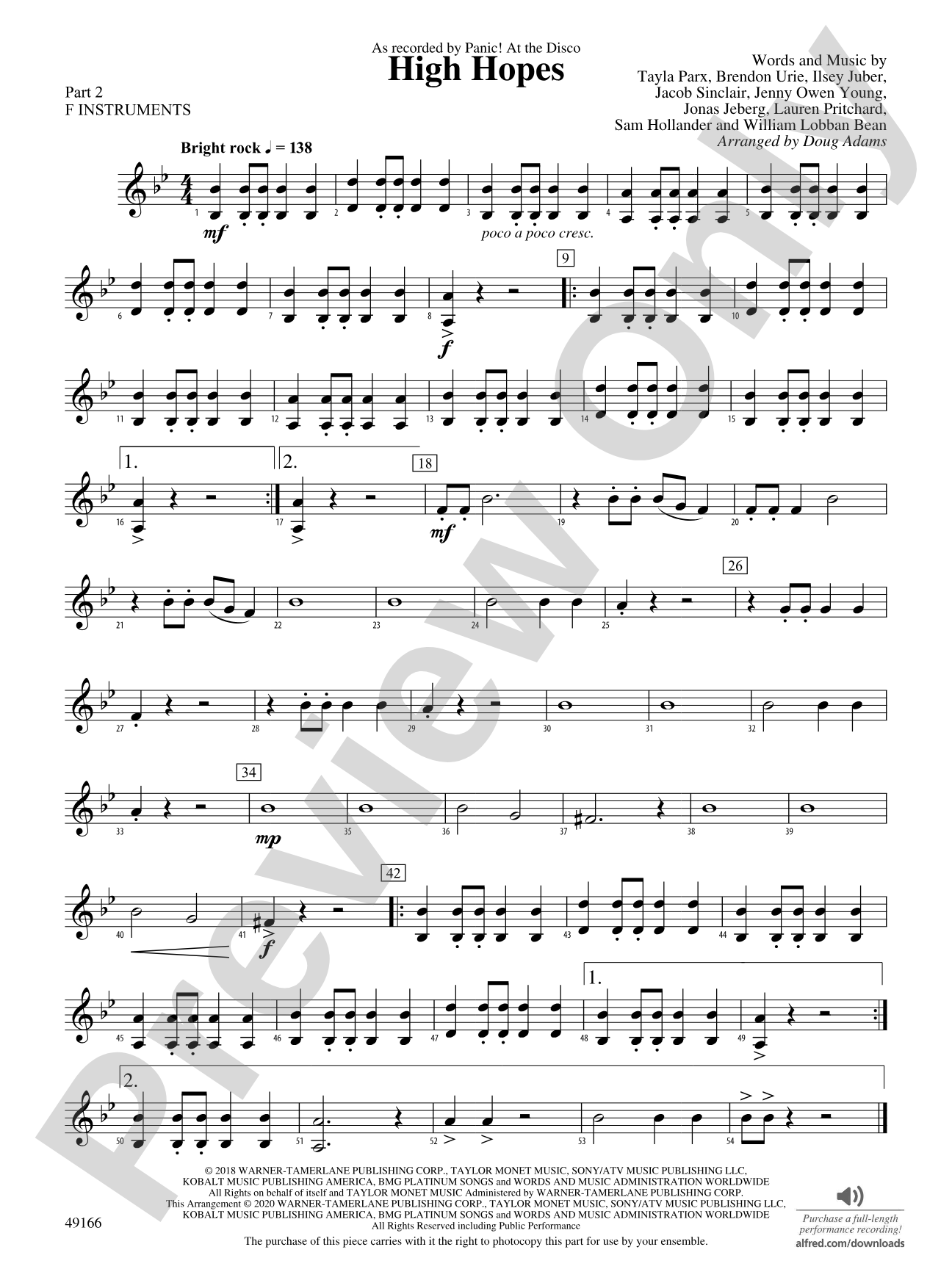 High Hopes: Part 2 - F Instruments