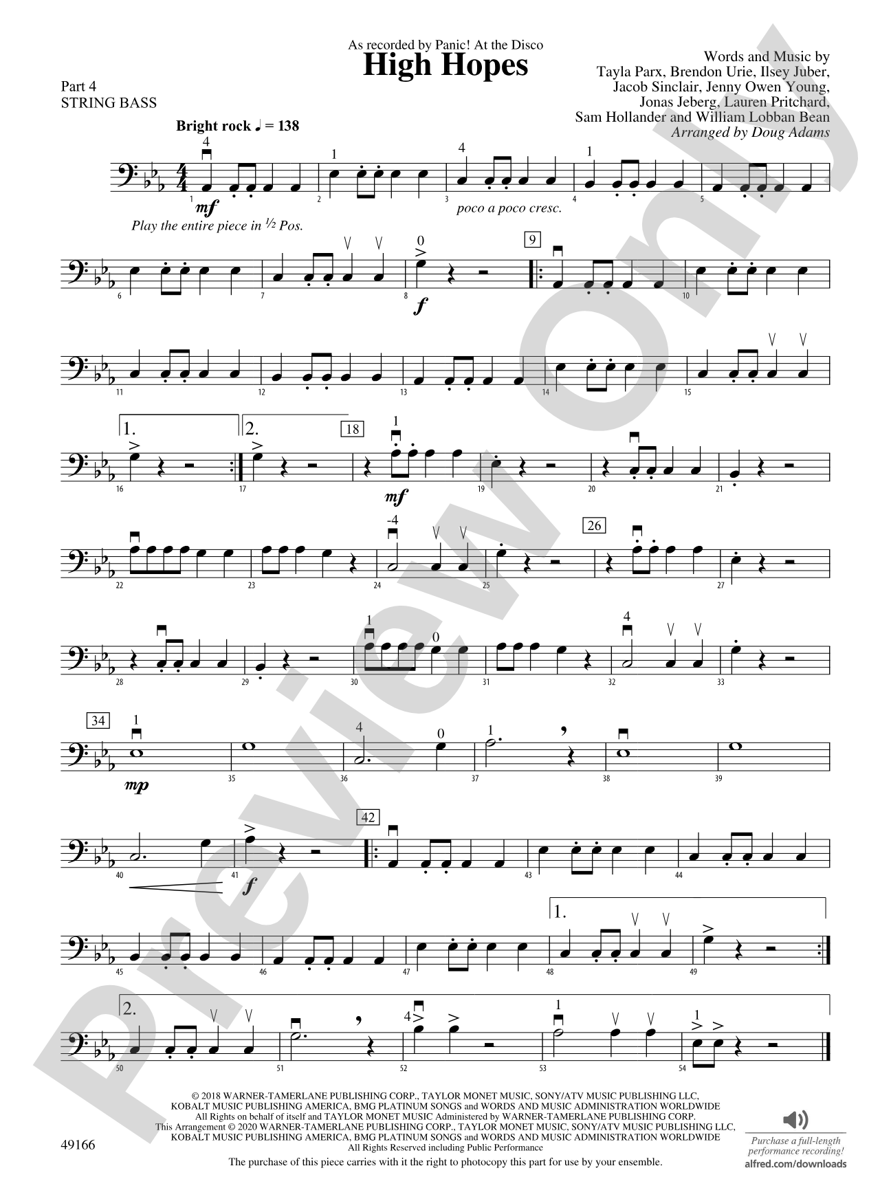 High Hopes: Part 4 - String Bass