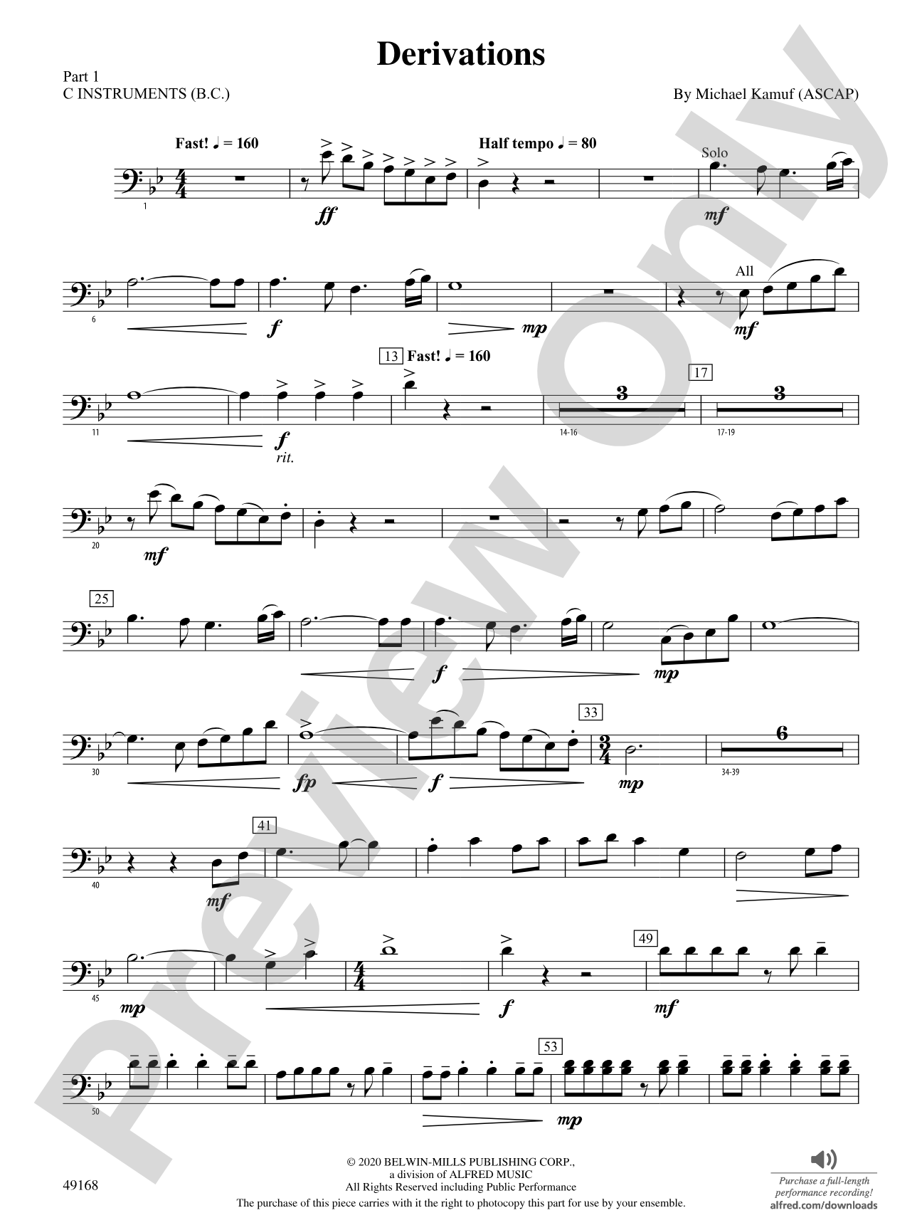 Derivations: Part 1 - C Instruments (B.C.)