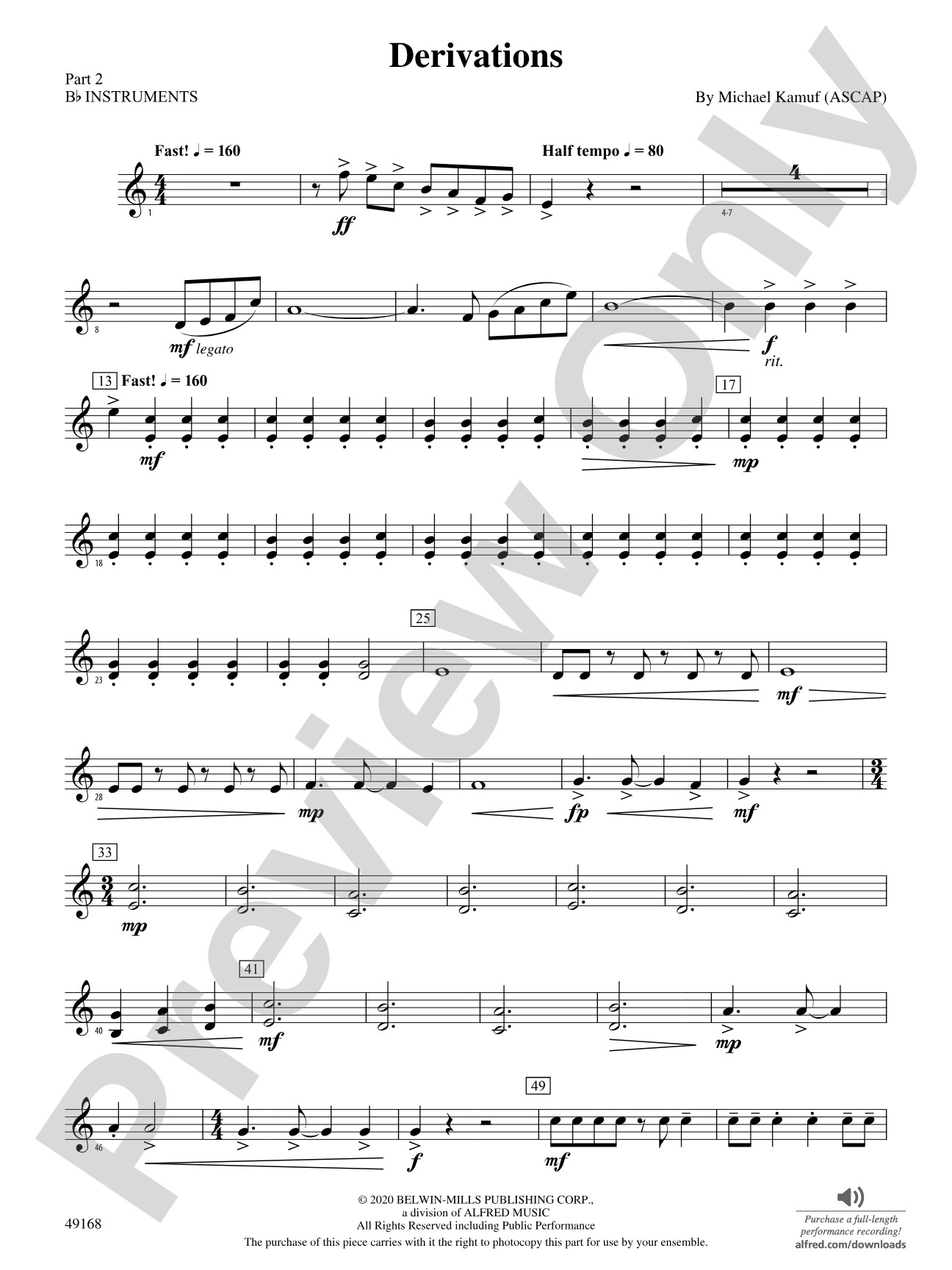 Derivations: Part 2 - B-flat Instruments