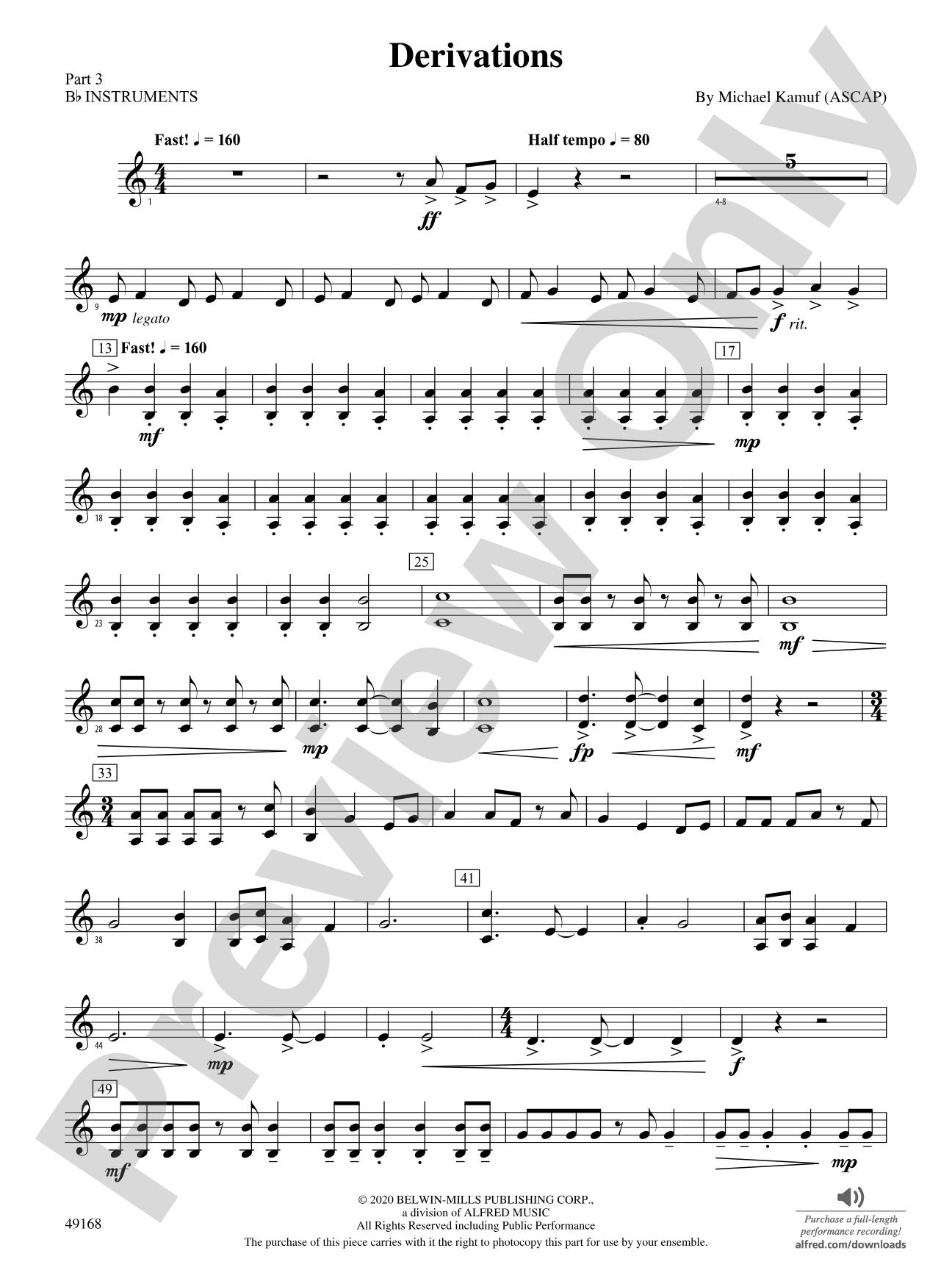 Derivations: Part 3 - B-flat Instruments