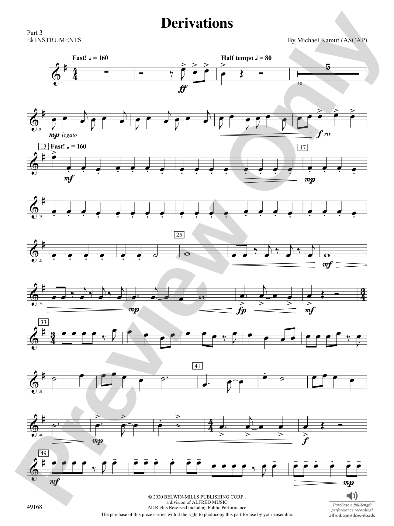 Derivations: Part 3 - E-flat Instruments