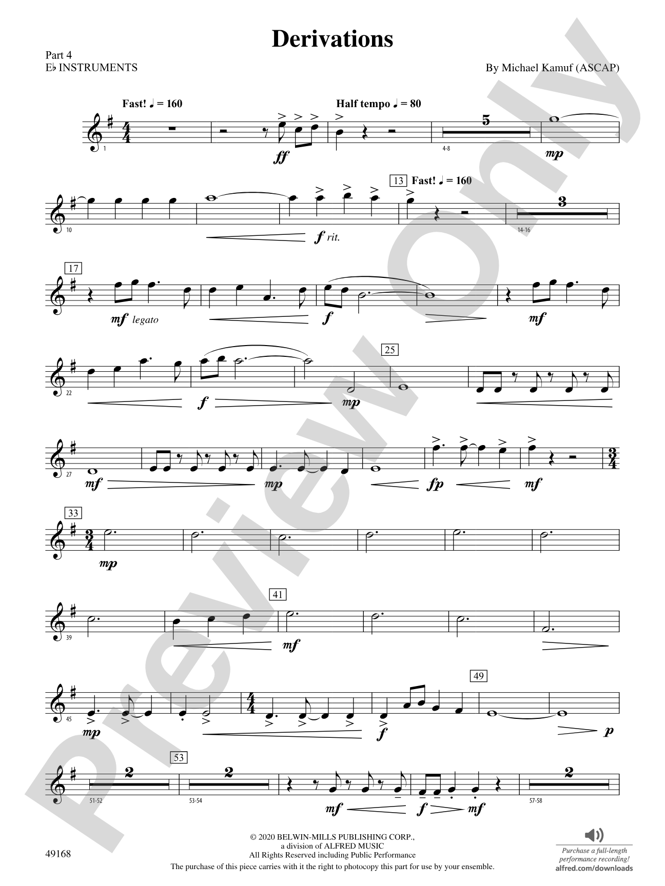 Derivations: Part 4 - E-flat Instruments
