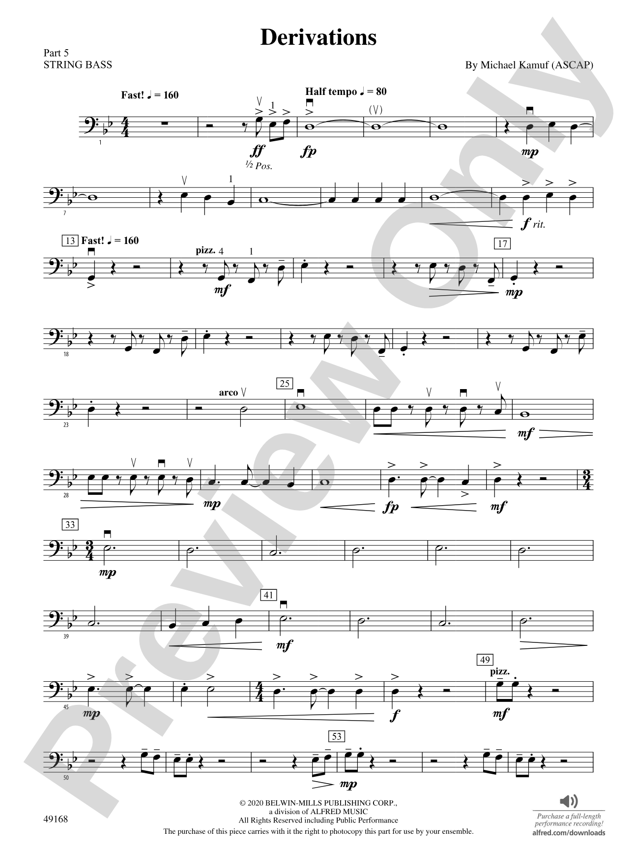 Derivations: Part 5 - String Bass