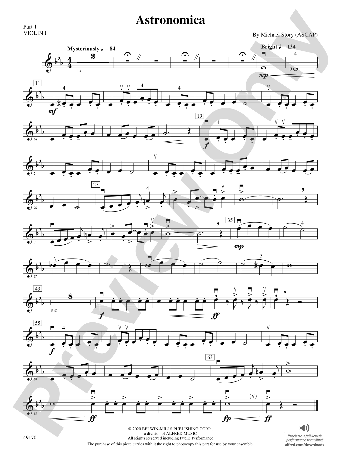 Astronomica: Part 1 - Violin I