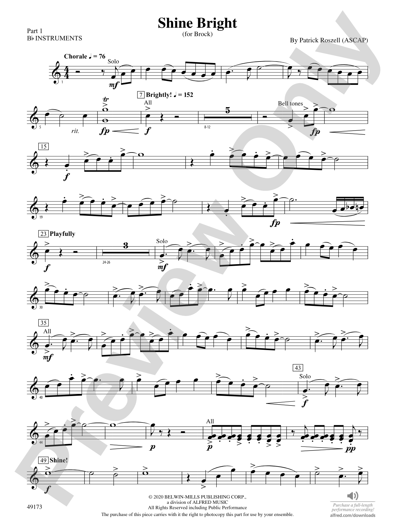 Shine Bright: Part 1 - B-flat Instruments