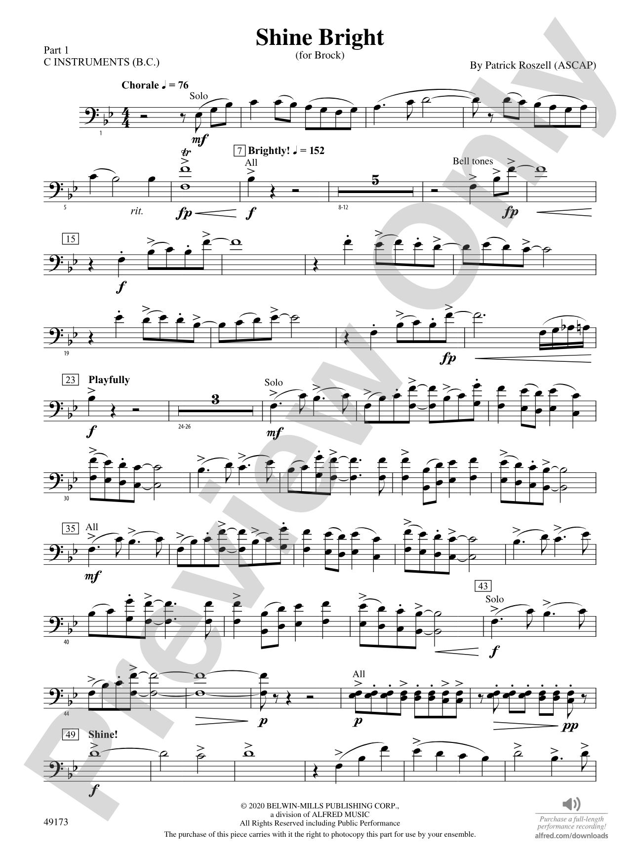 Shine Bright: Part 1 - C Instruments (B.C.)