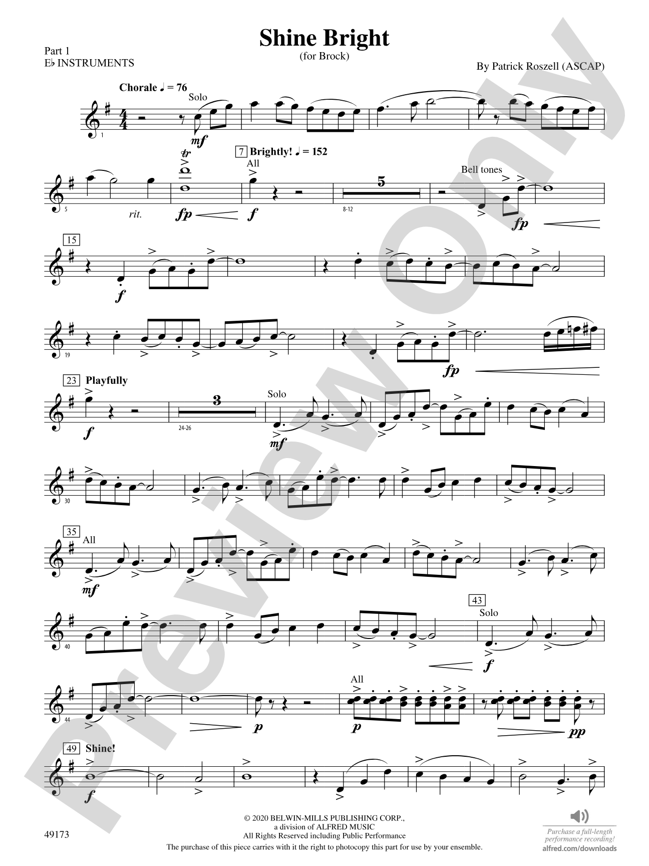 Shine Bright: Part 1 - E-flat Instruments
