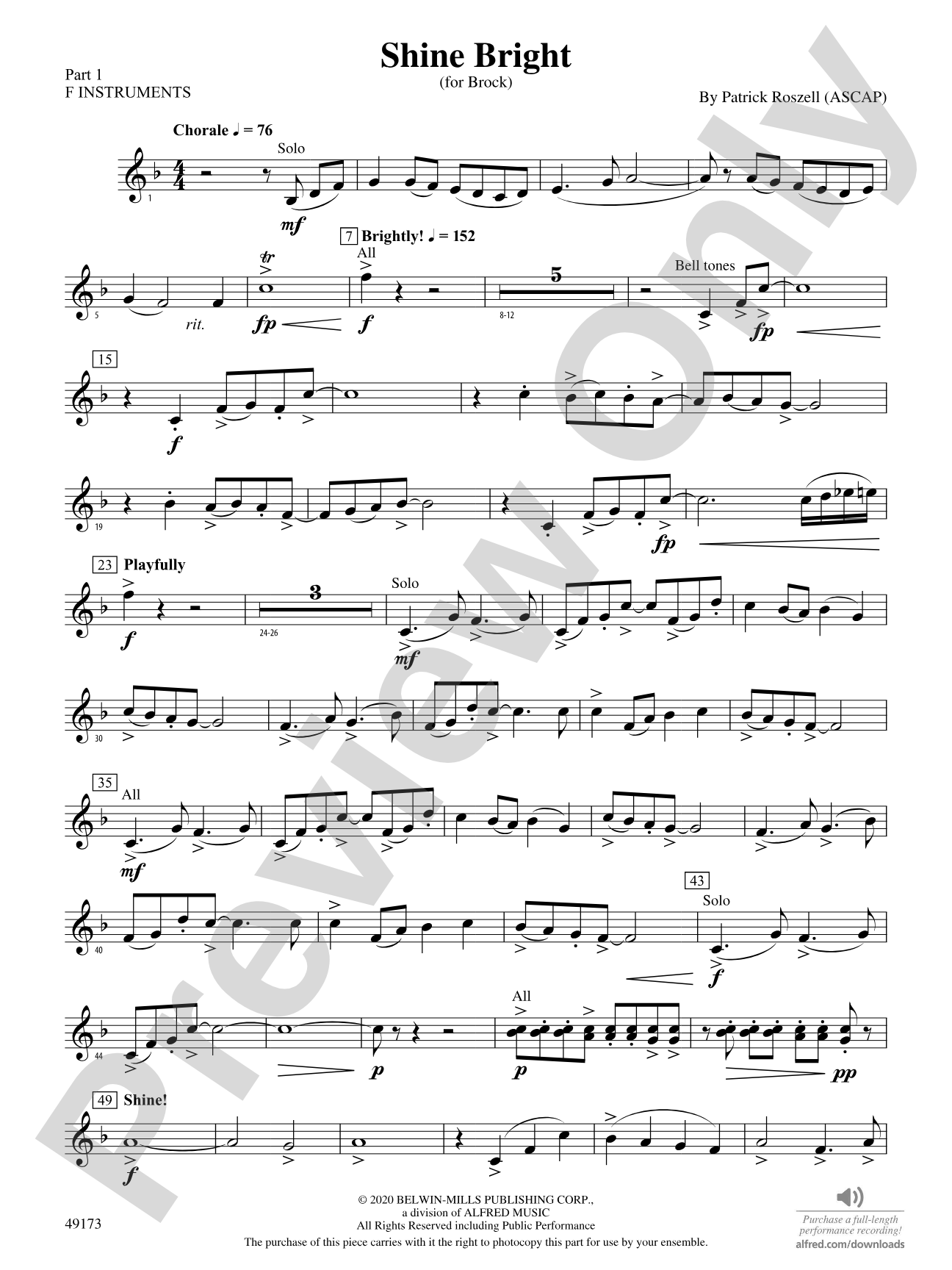 Shine Bright: Part 1 - F Instruments