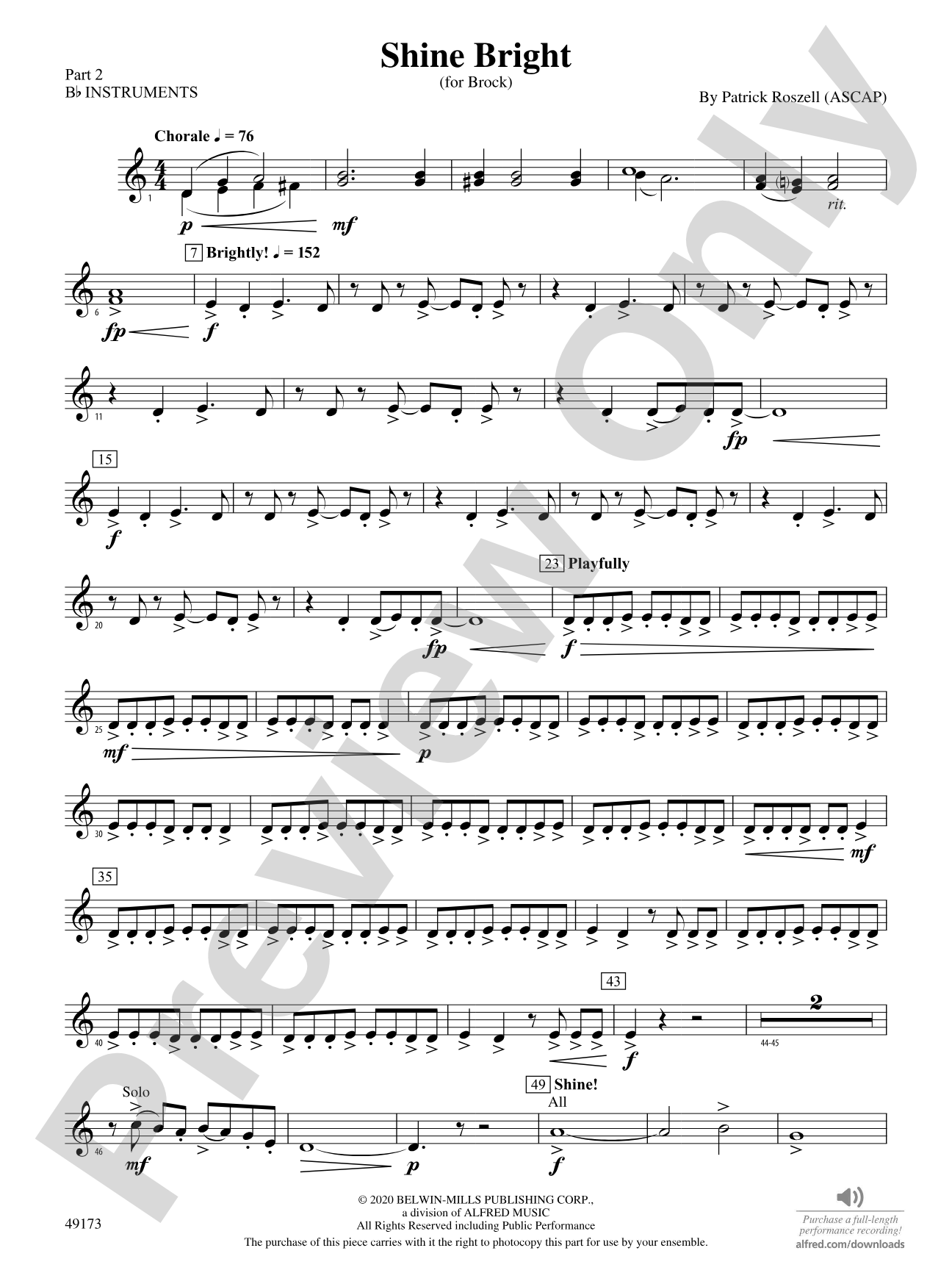 Shine Bright: Part 2 - B-flat Instruments