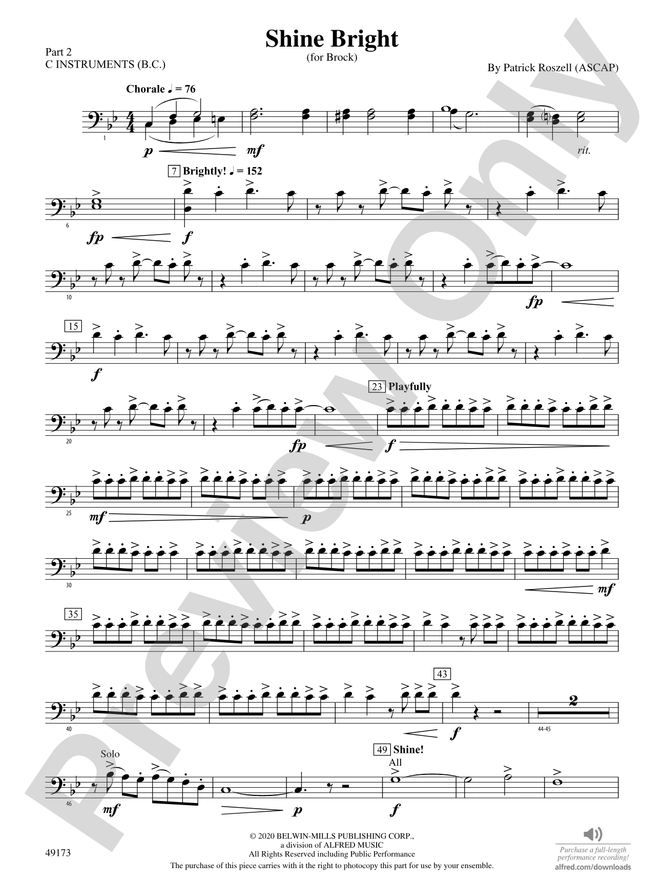 Shine Bright: Part 2 - C Instruments (B.C.)