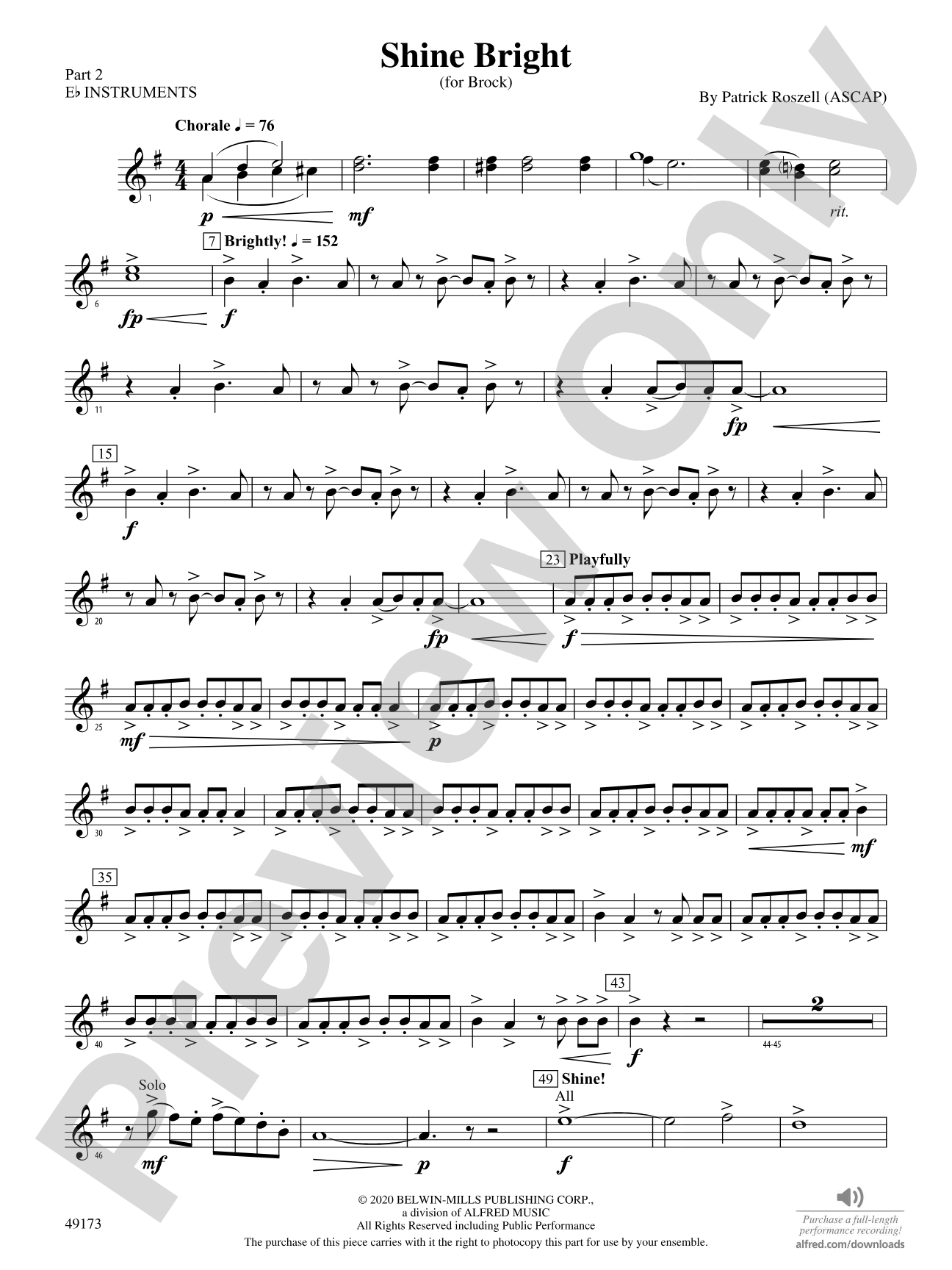 Shine Bright: Part 2 - E-flat Instruments