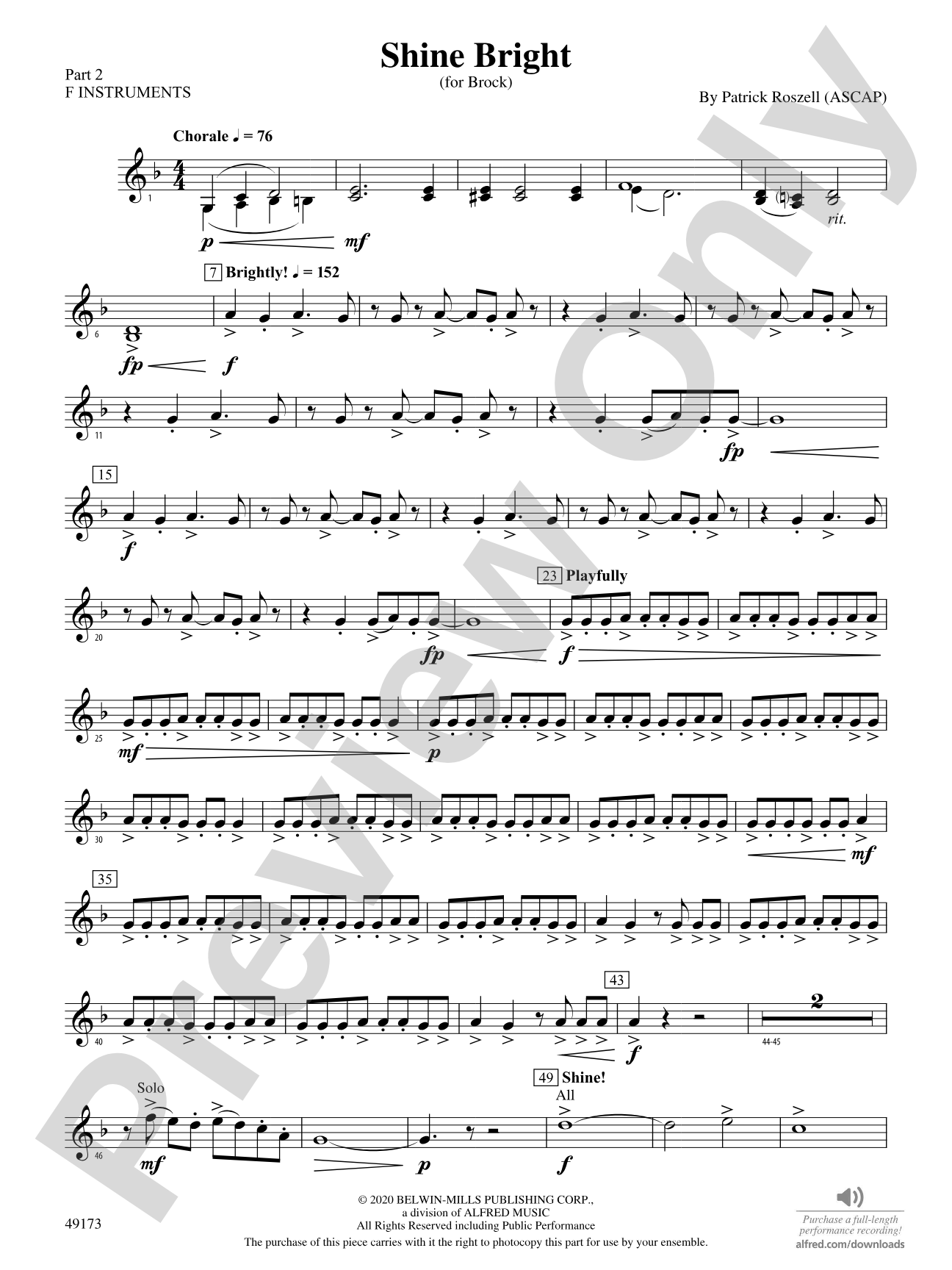 Shine Bright: Part 2 - F Instruments