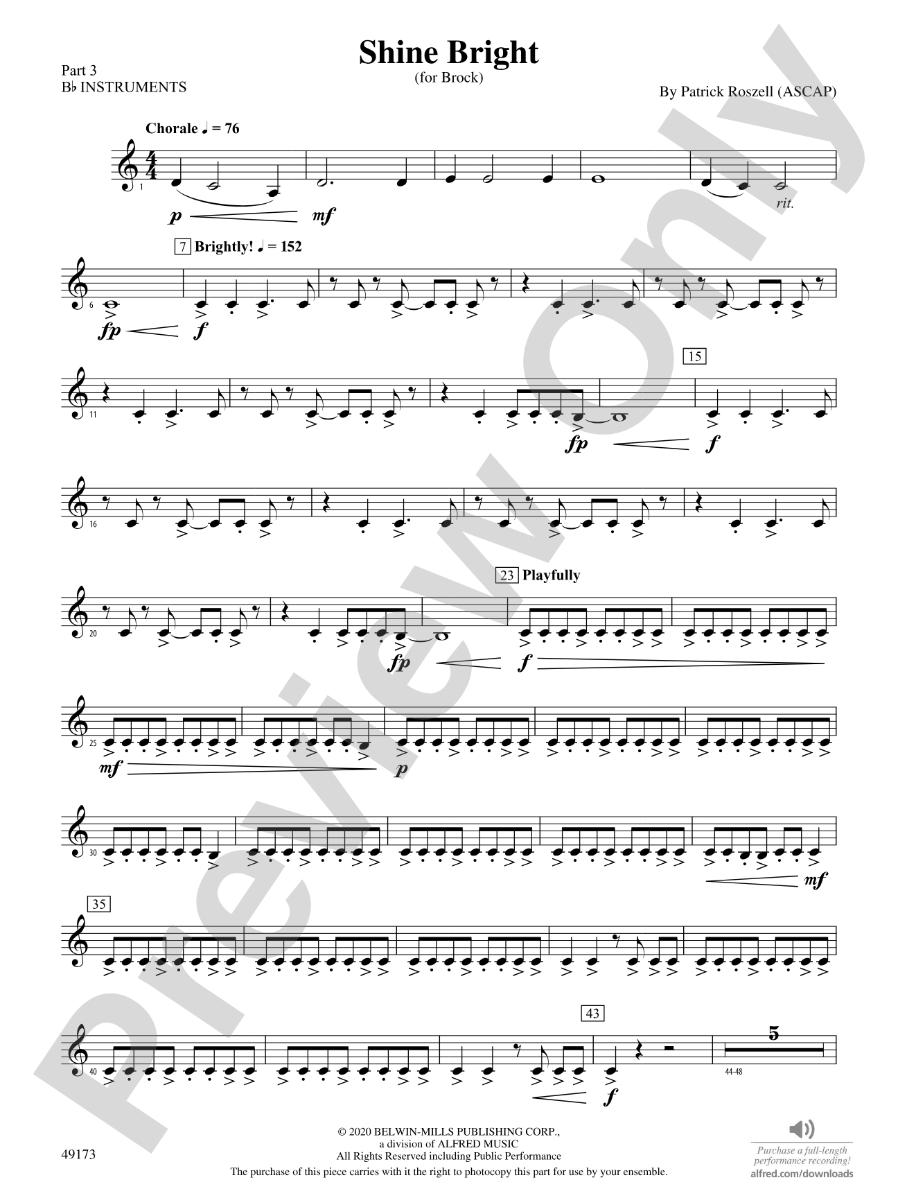 Shine Bright: Part 3 - B-flat Instruments