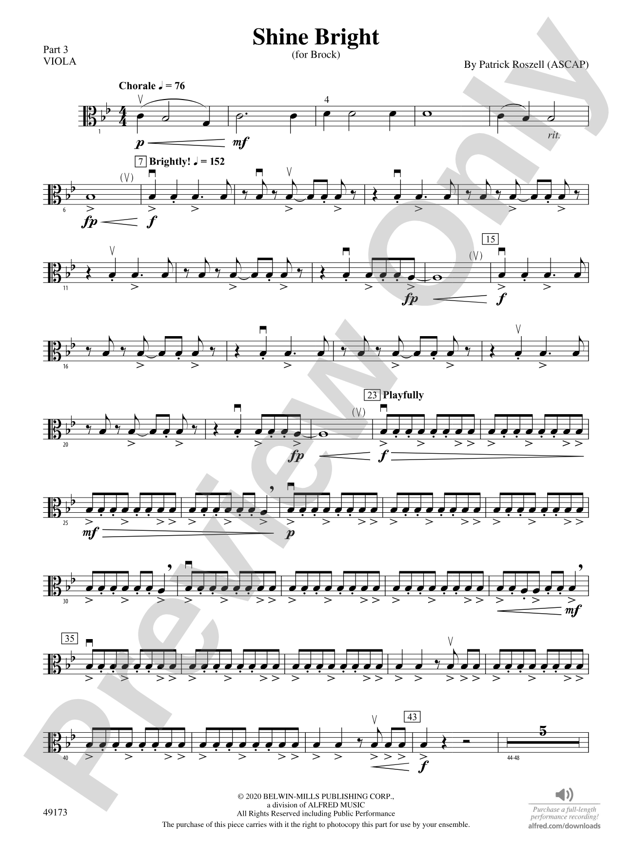 Shine Bright: Part 3 - Viola