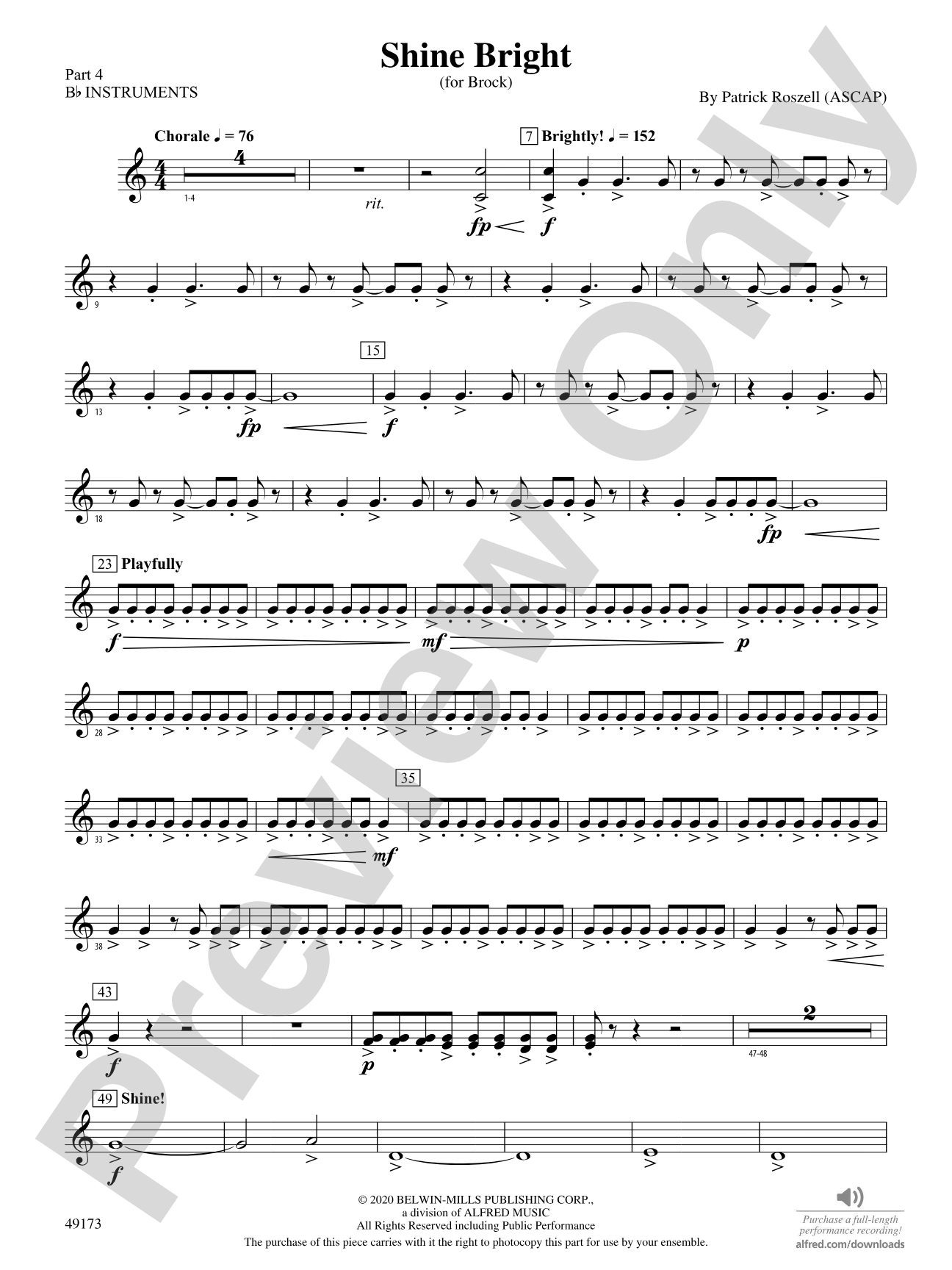 Shine Bright: Part 4 - B-flat Instruments