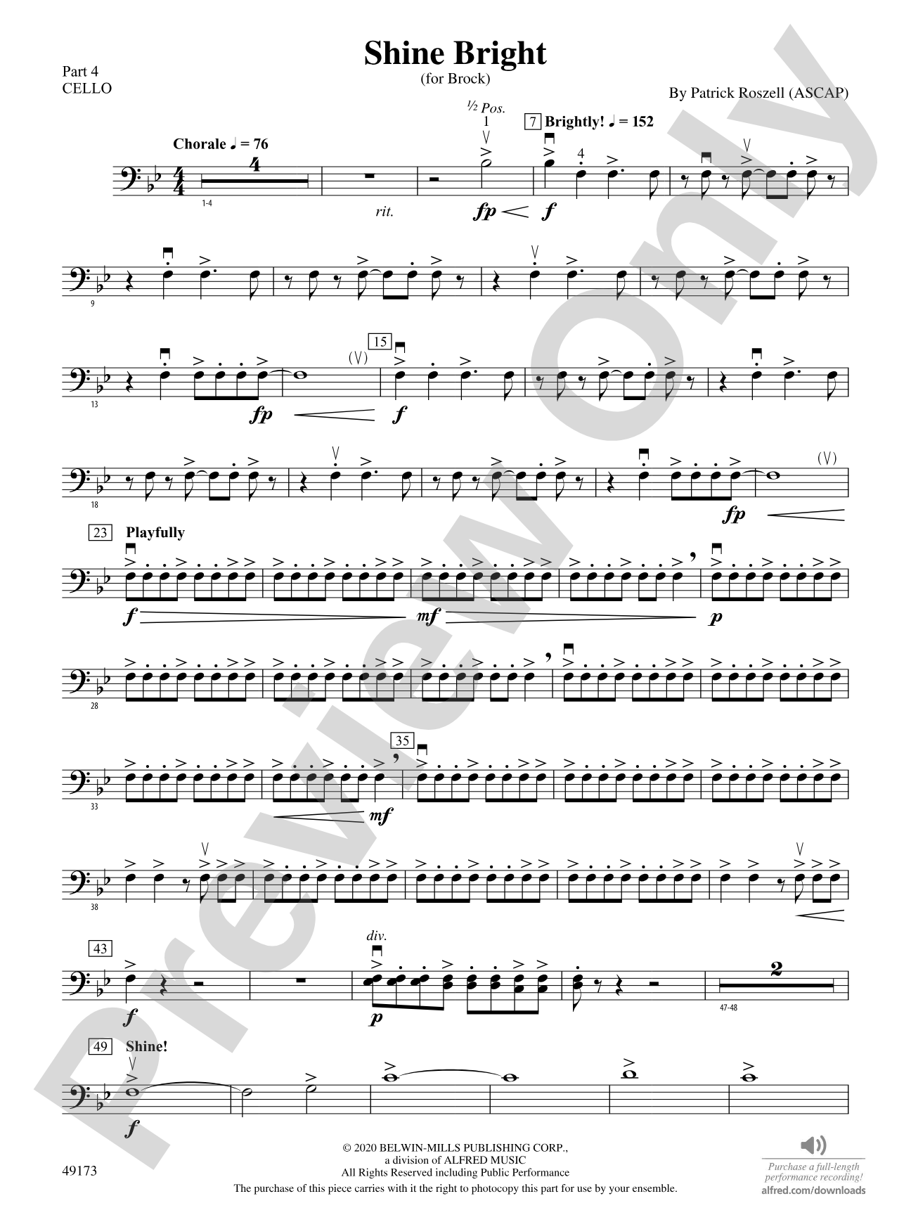 Shine Bright: Part 4 - Cello