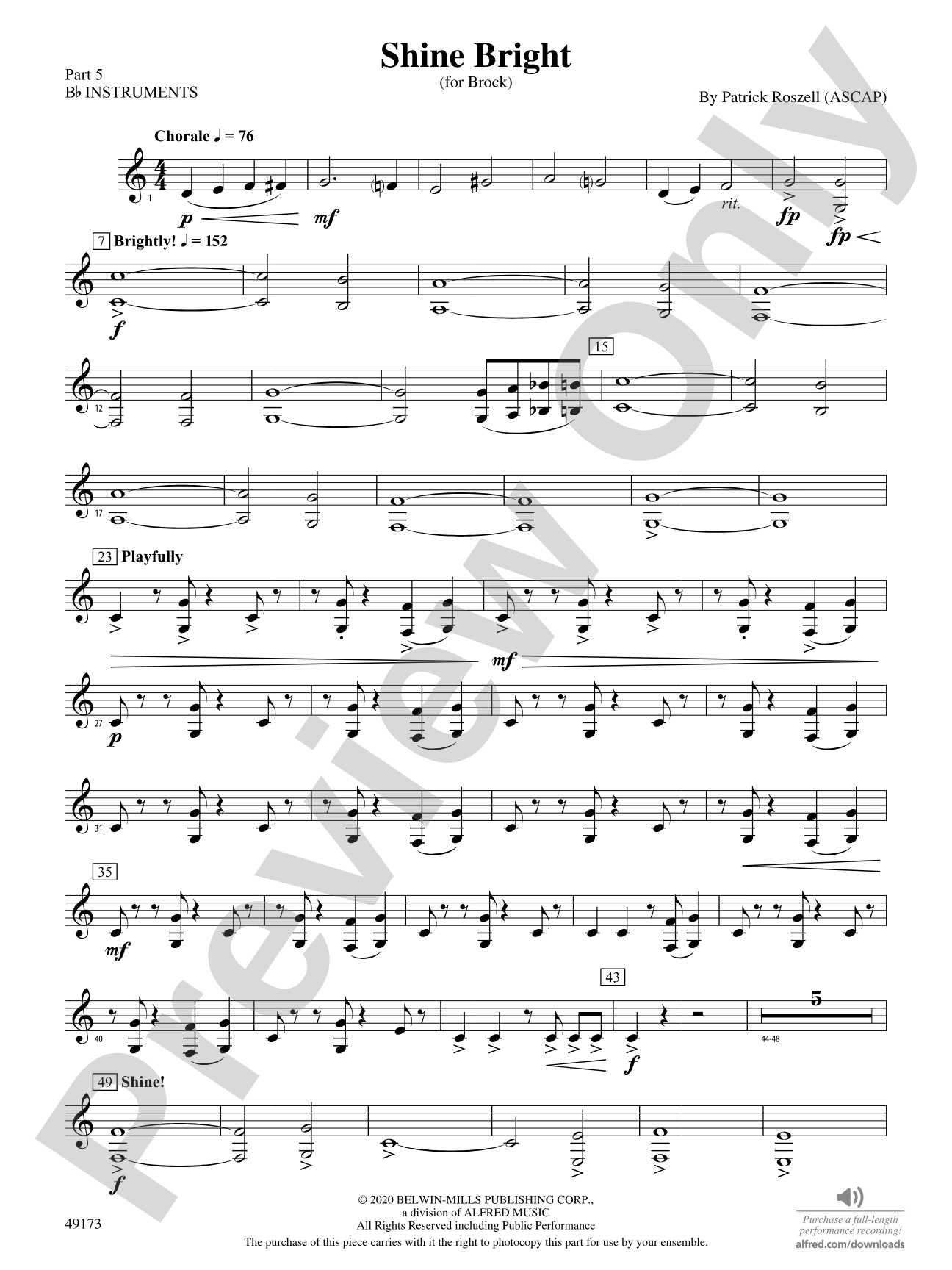Shine Bright: Part 5 - B-flat Instruments