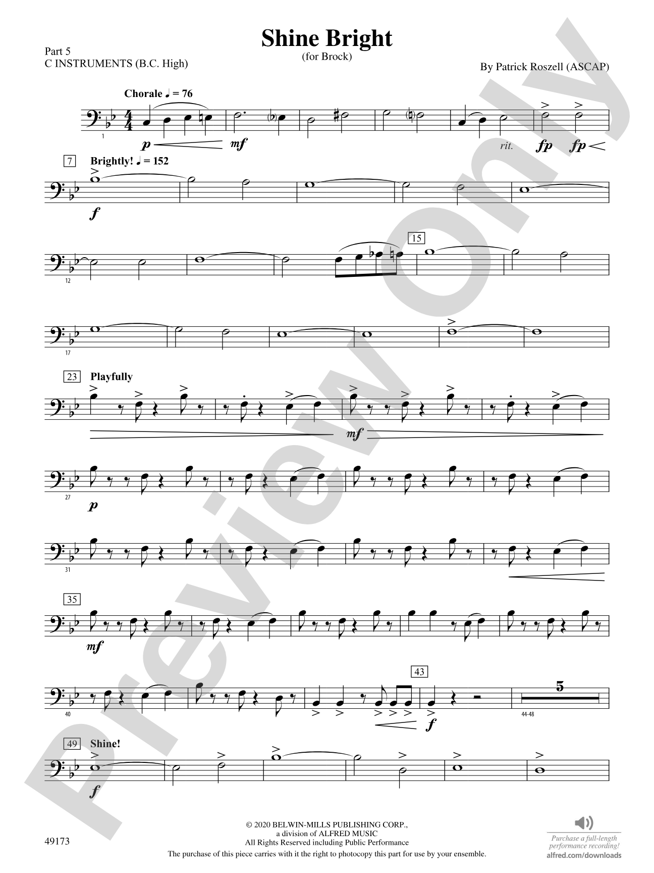 Shine Bright: Part 5 - C Instruments (B.C. High)
