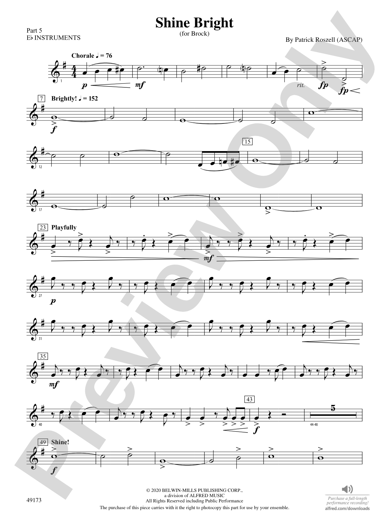 Shine Bright: Part 5 - E-flat Instruments