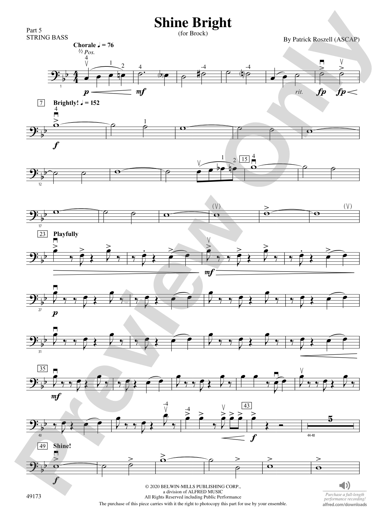 Shine Bright: Part 5 - String Bass